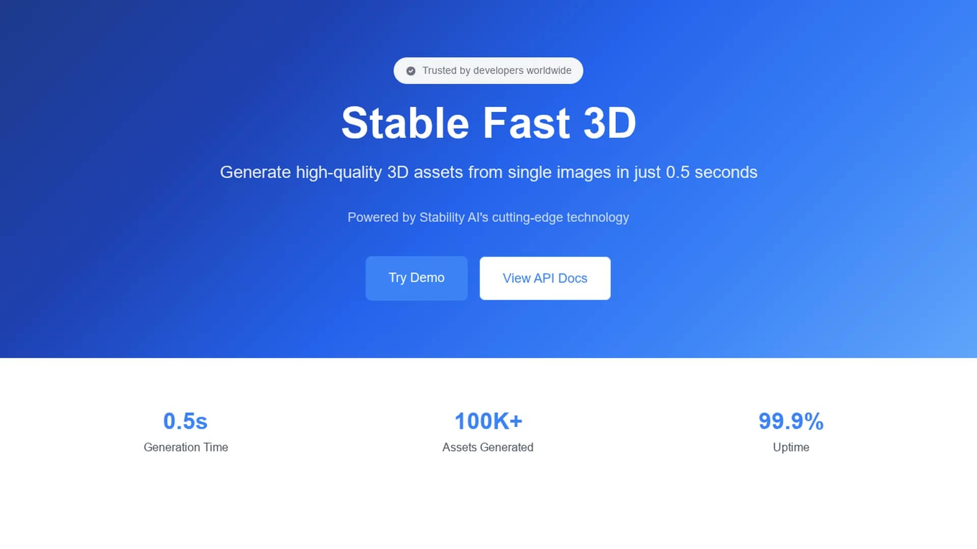 stable-fast-3d-sf3d homepage