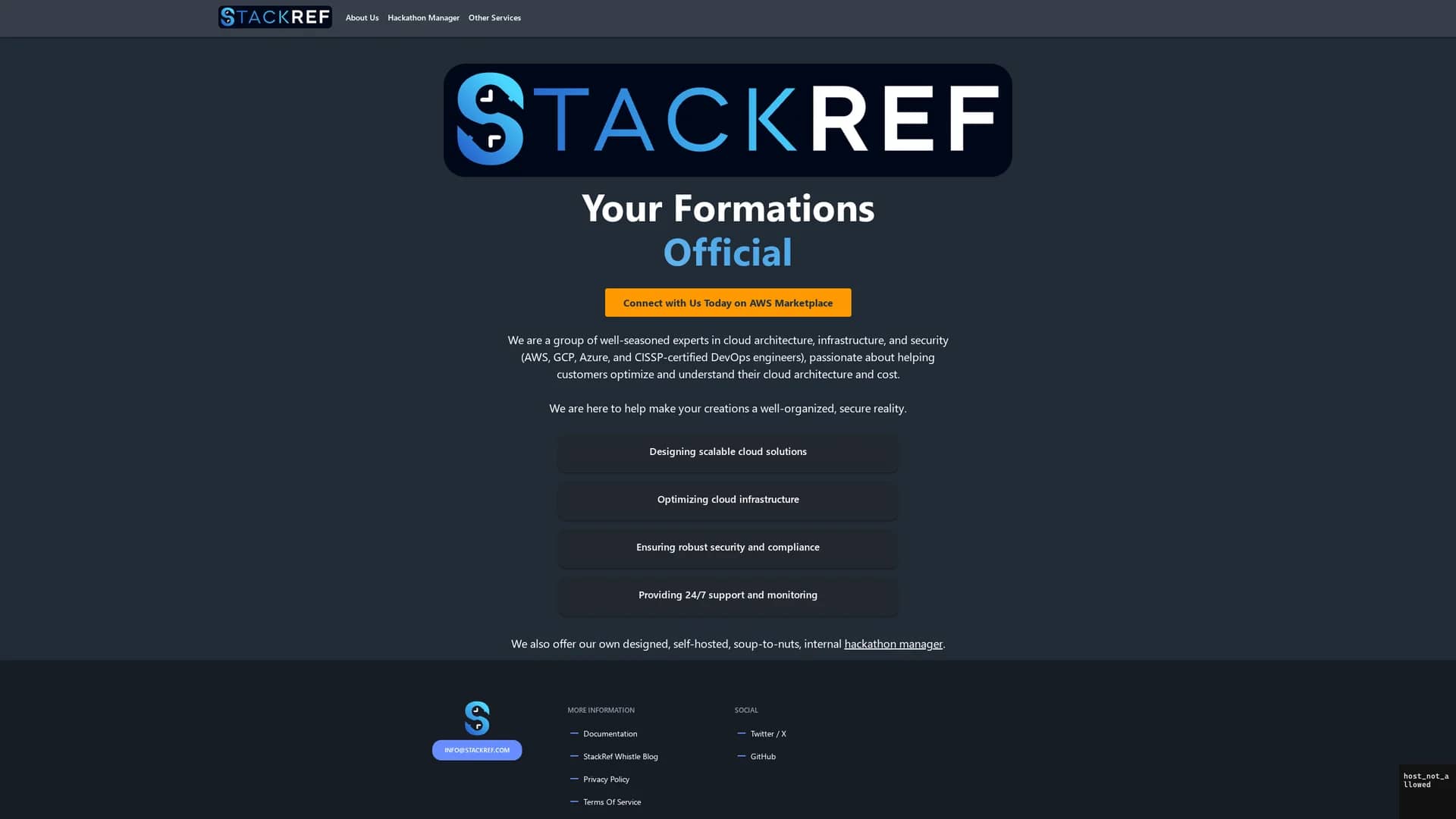 stackref homepage