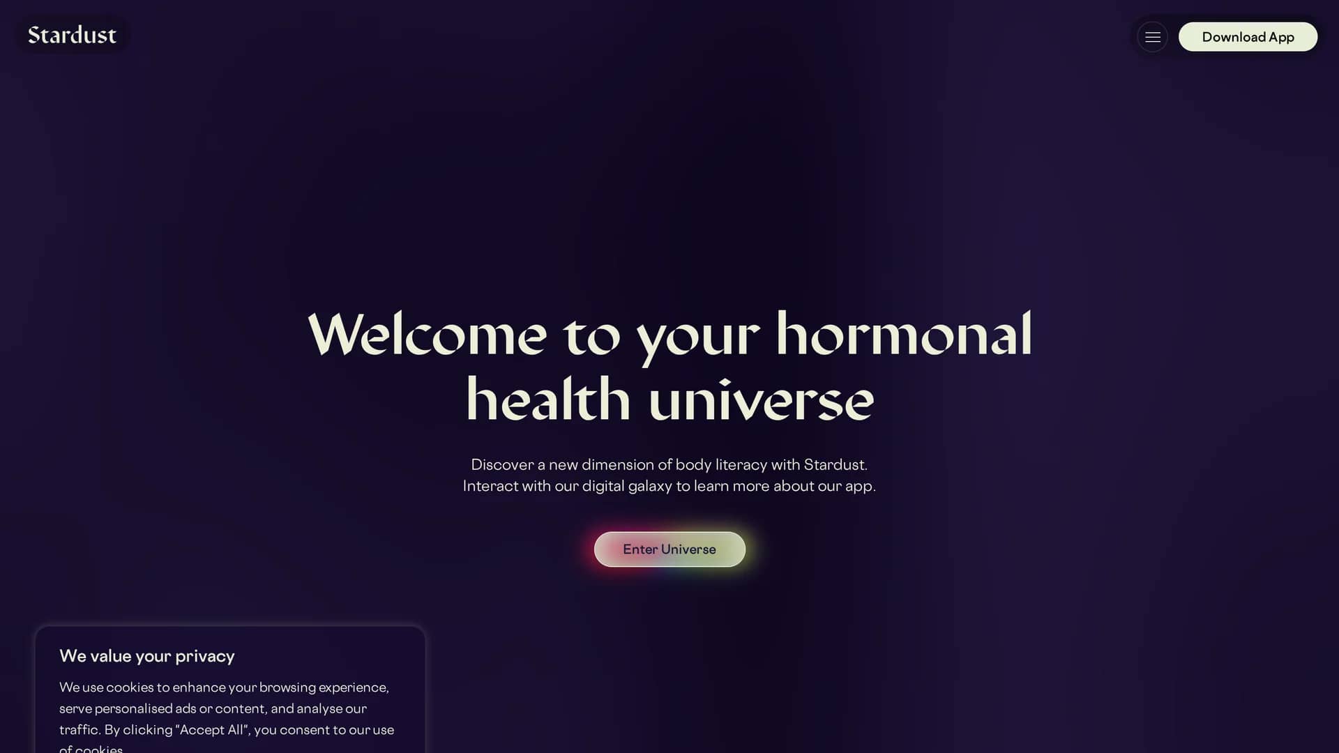 stardust homepage