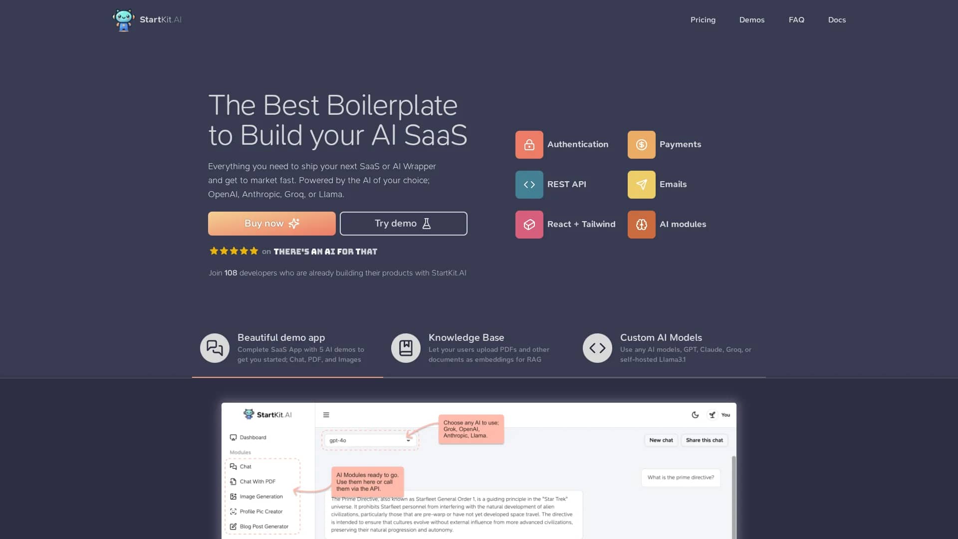 startkit-ai homepage