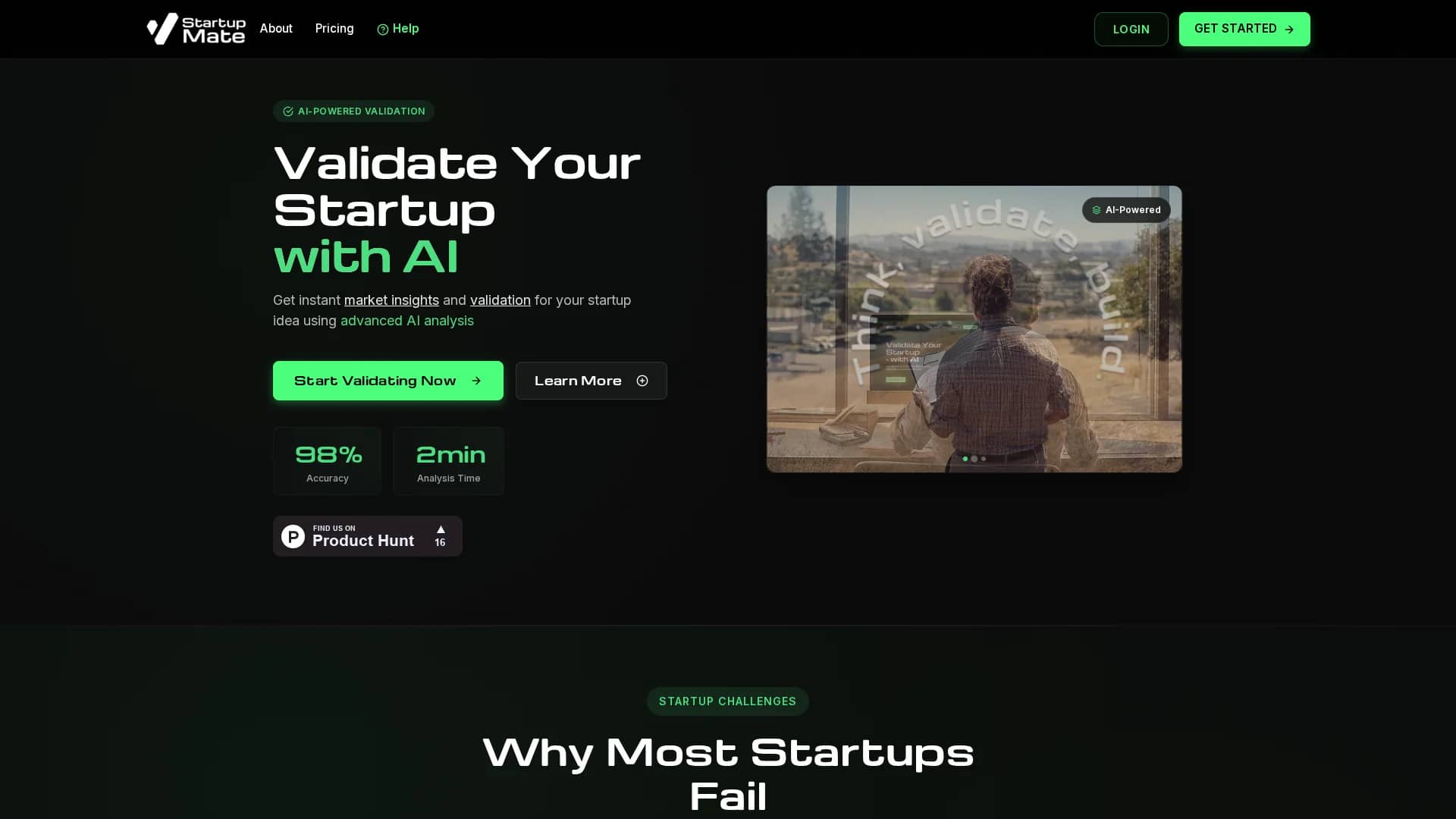 startupmate homepage