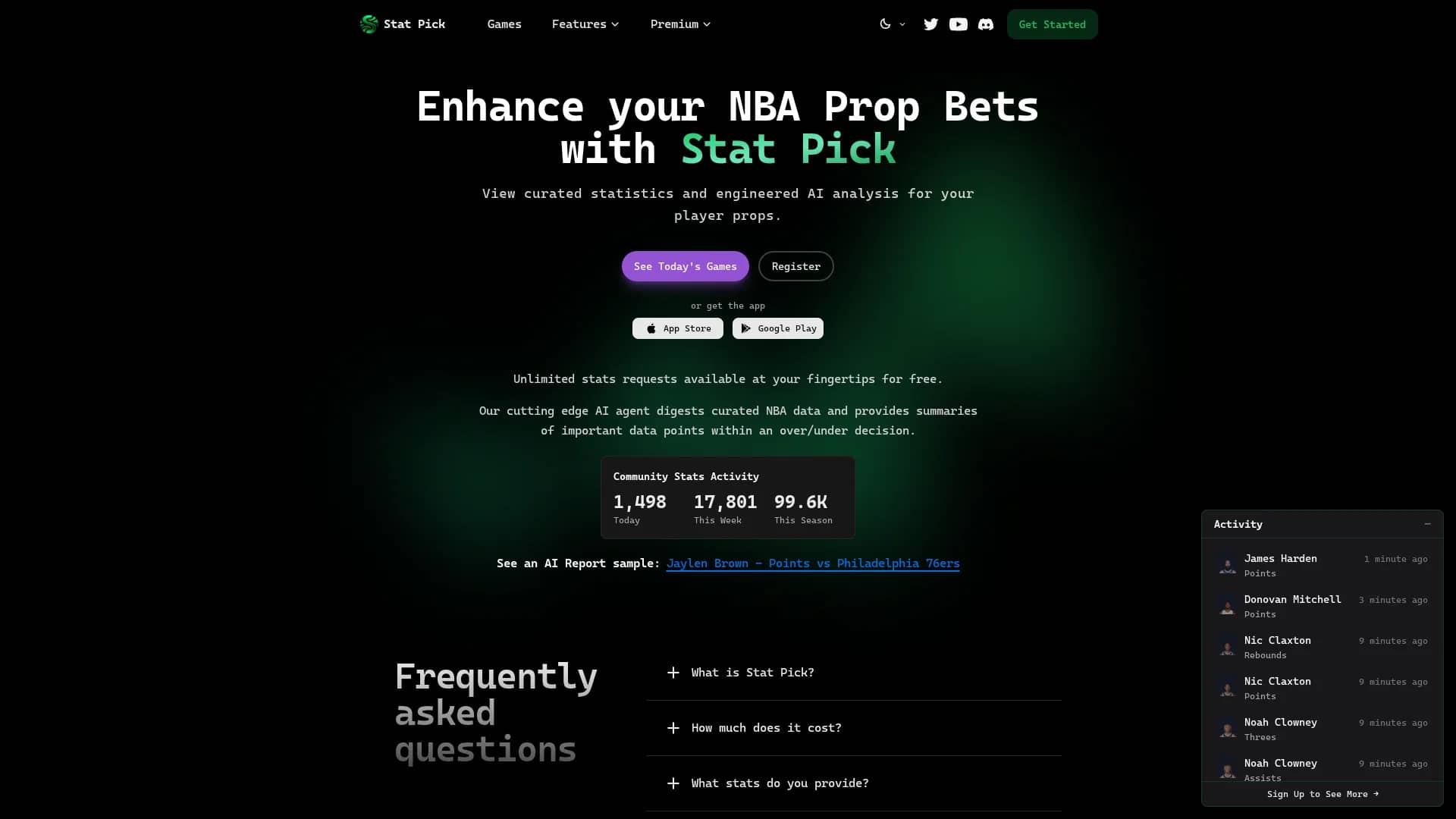 stat-pick-ai homepage