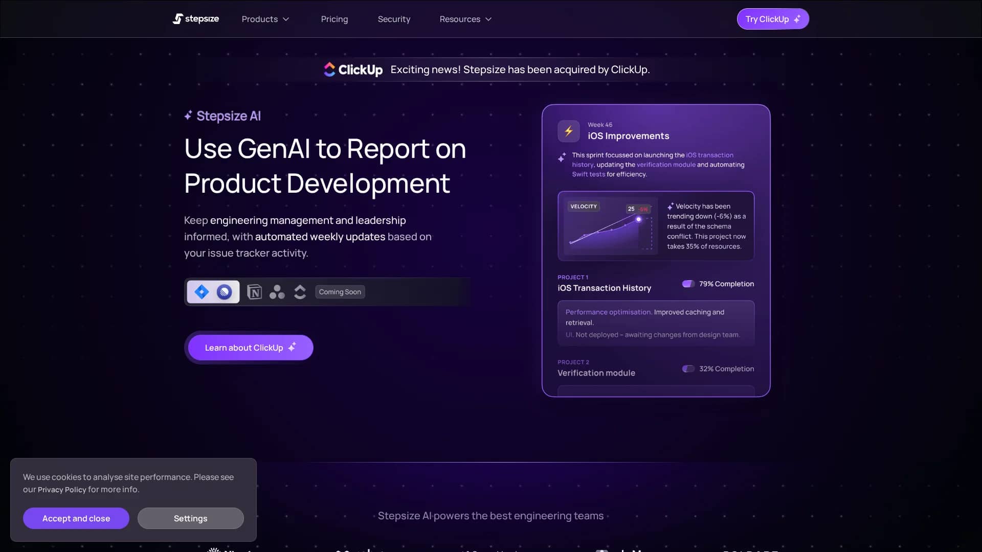 stepsize-com homepage