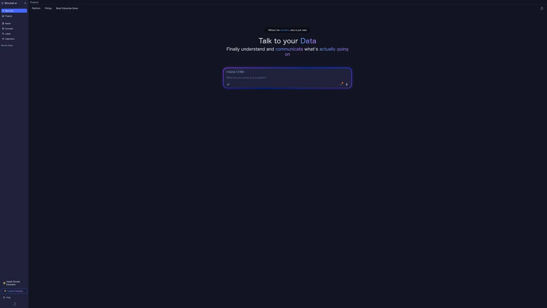 storytell-ai homepage