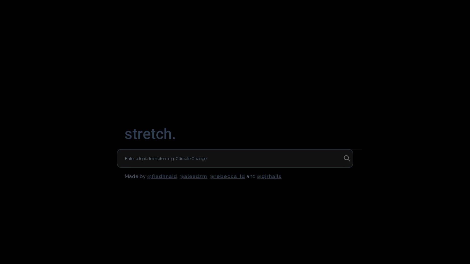 stretch homepage