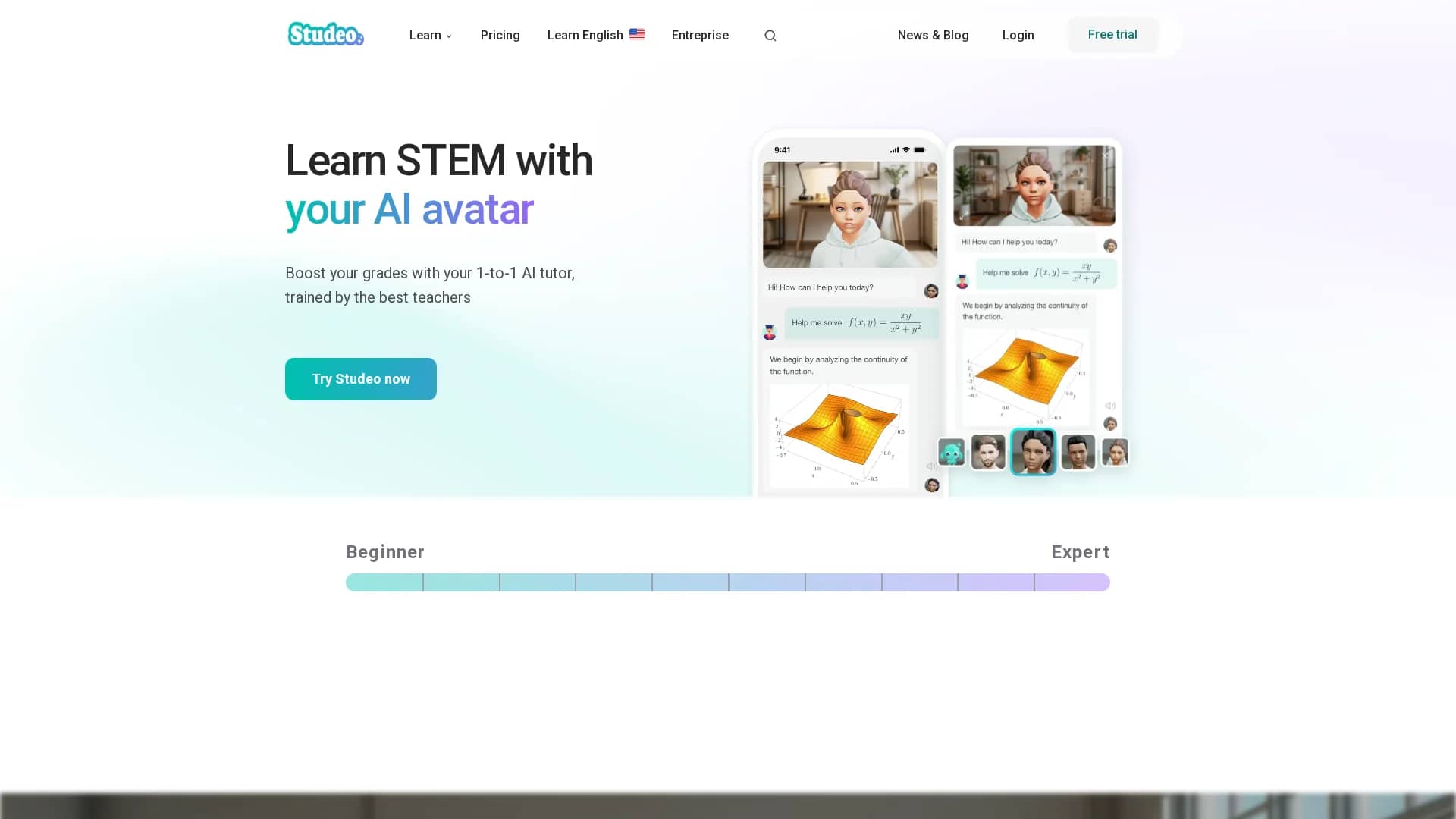 studeo-ai homepage
