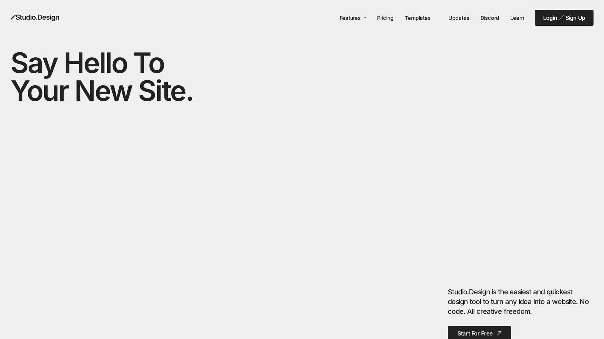 studio homepage