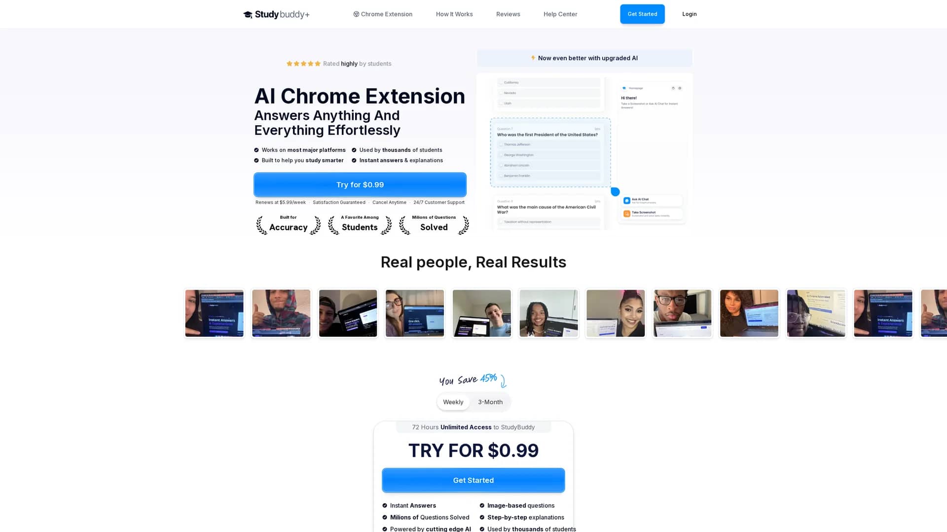 study-buddy homepage