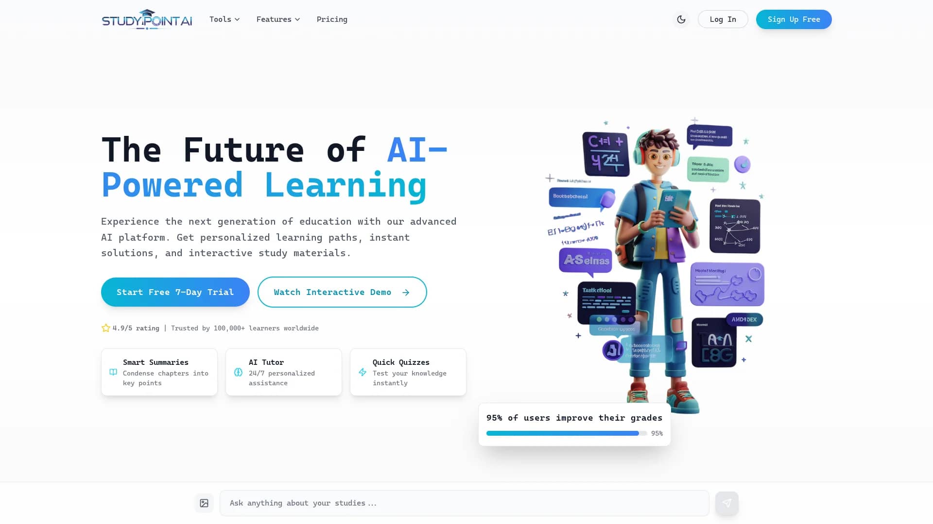 study-point-ai homepage