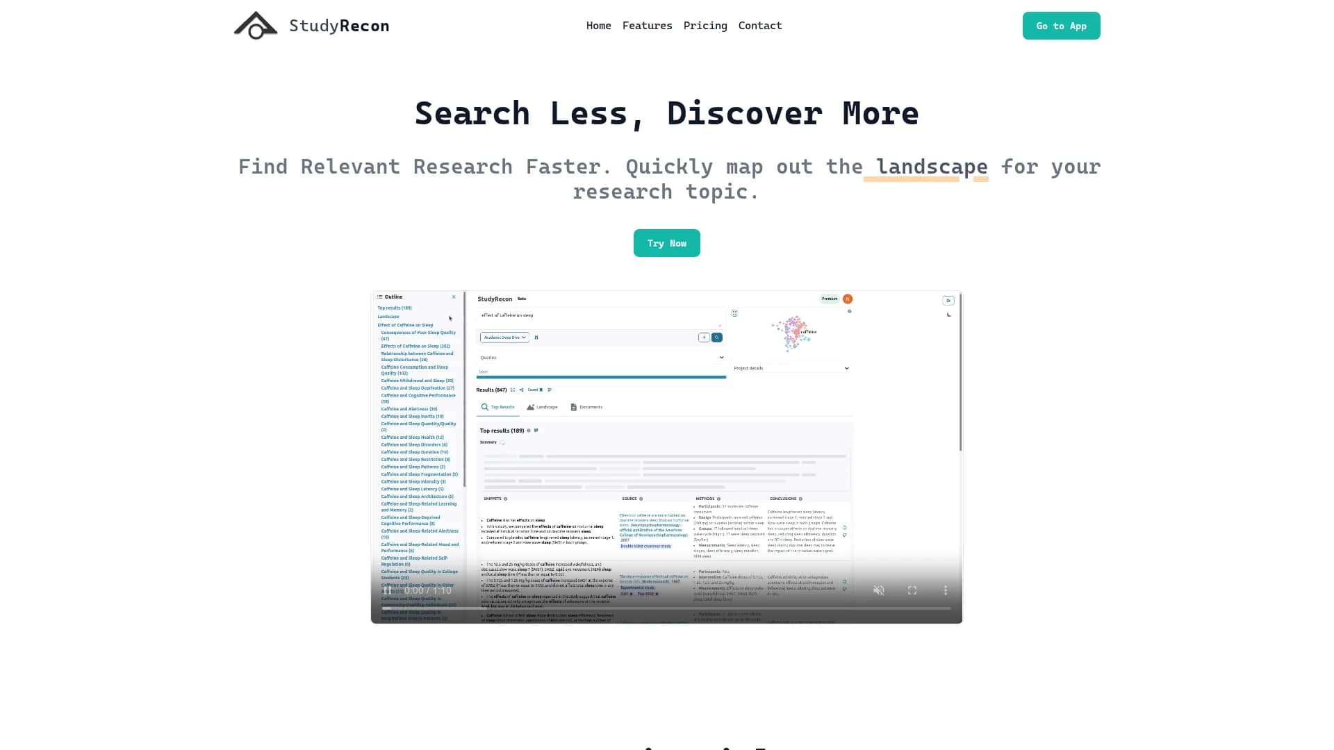 studyrecon homepage