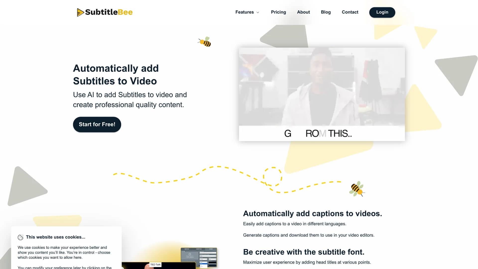 subtitlebee homepage