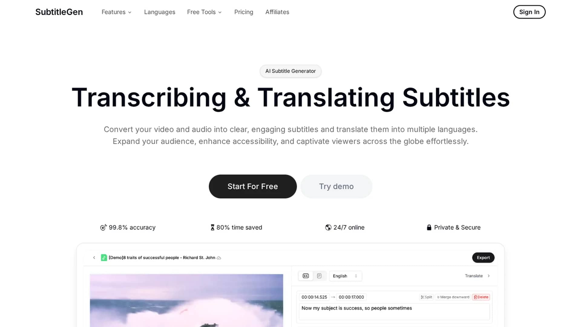 subtitlegen homepage