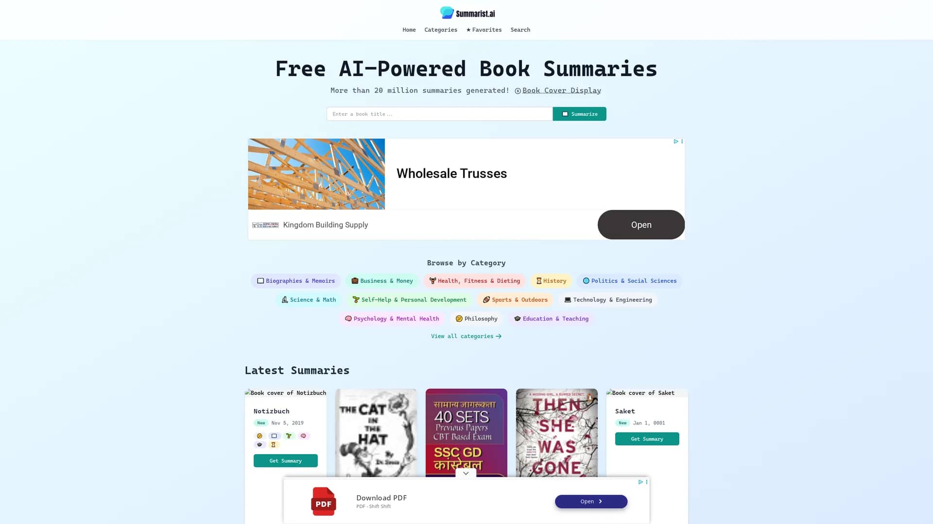 summarist-ai homepage