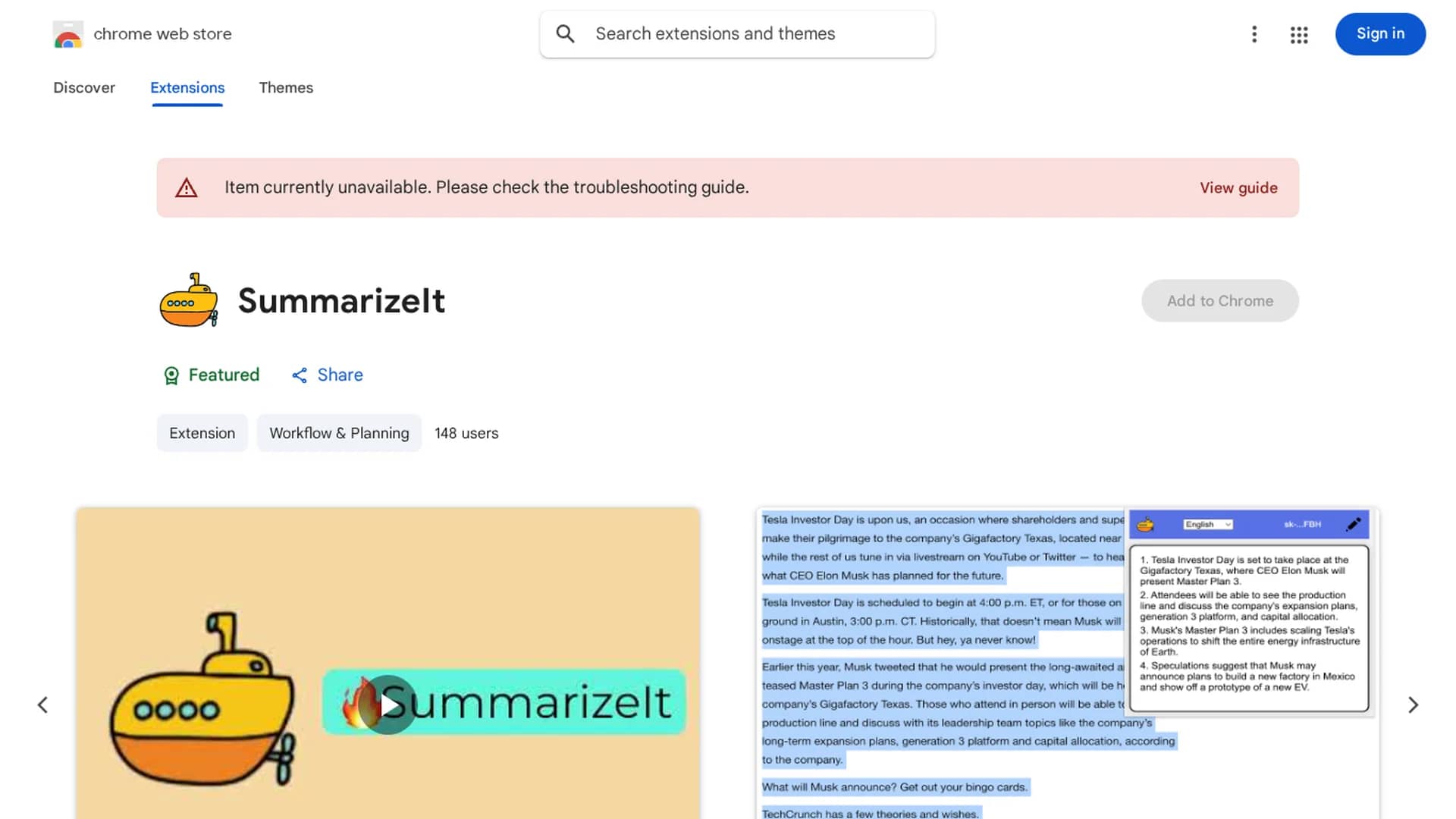 summarizeit homepage