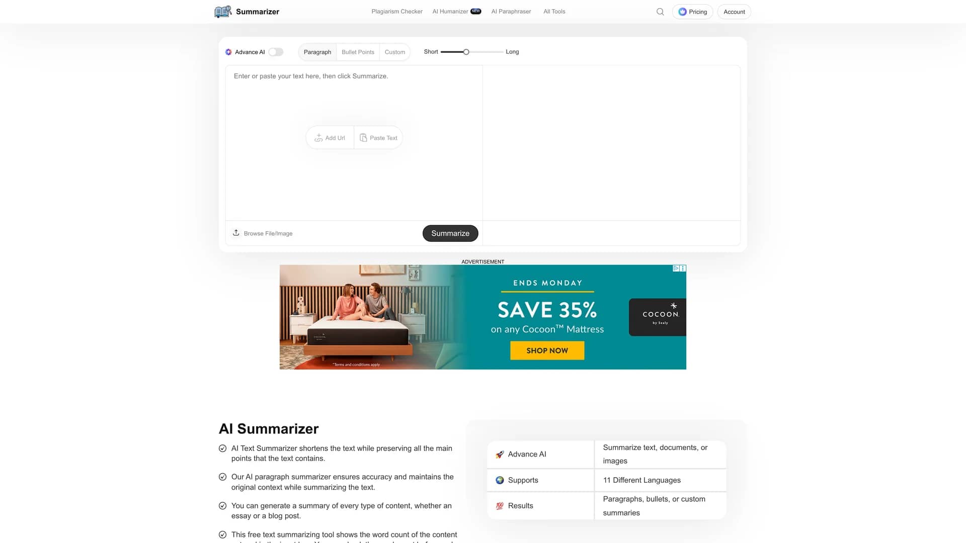 summarizer-org homepage