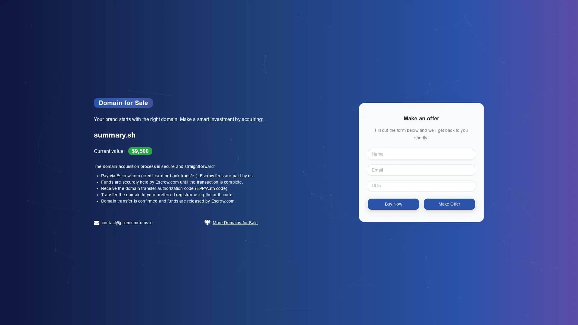 summary-sh homepage