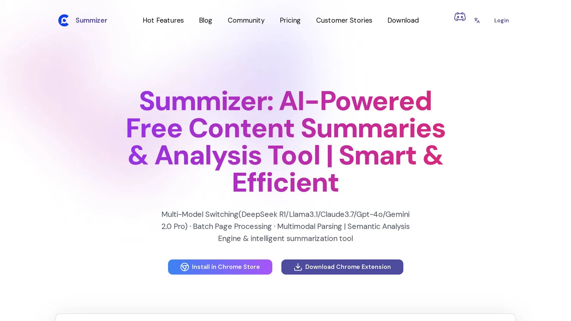 summizer homepage