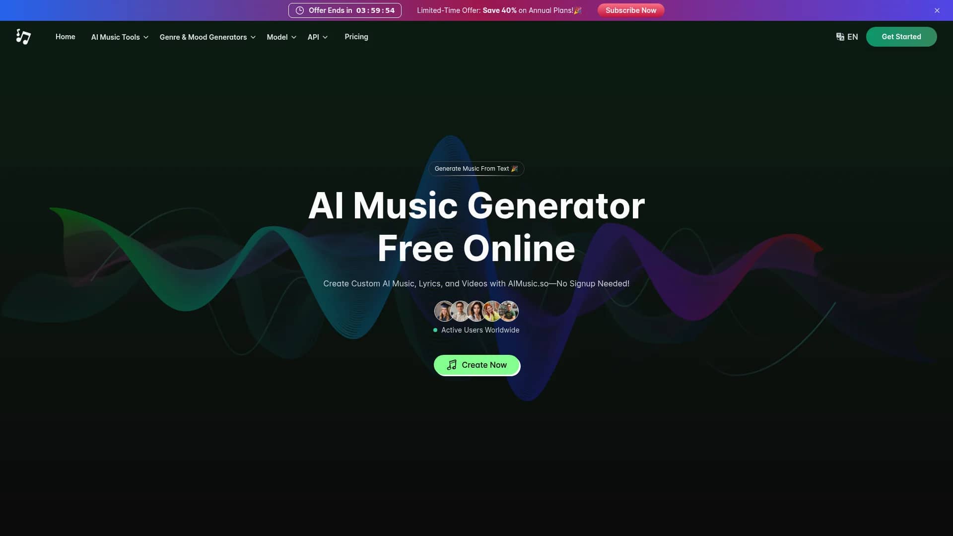 suno-ai-music-generator homepage