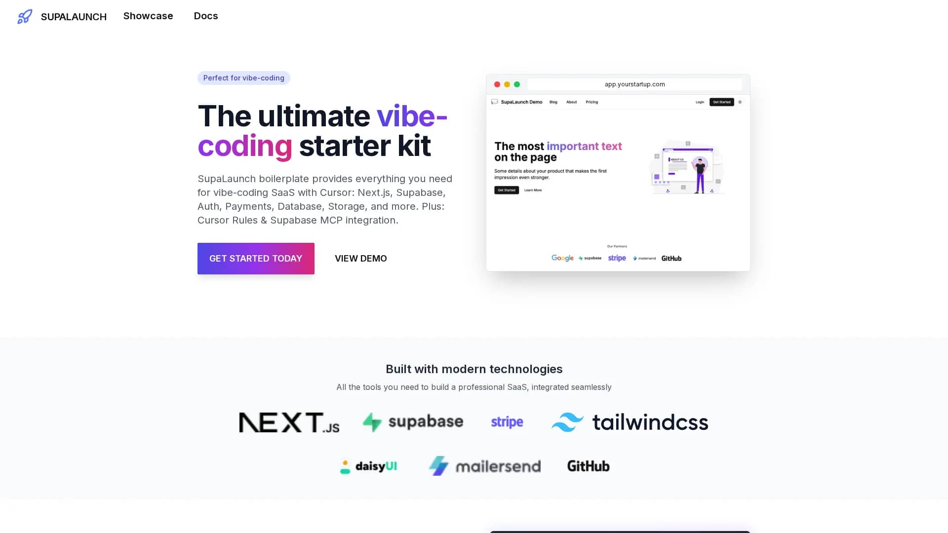 supalaunch homepage