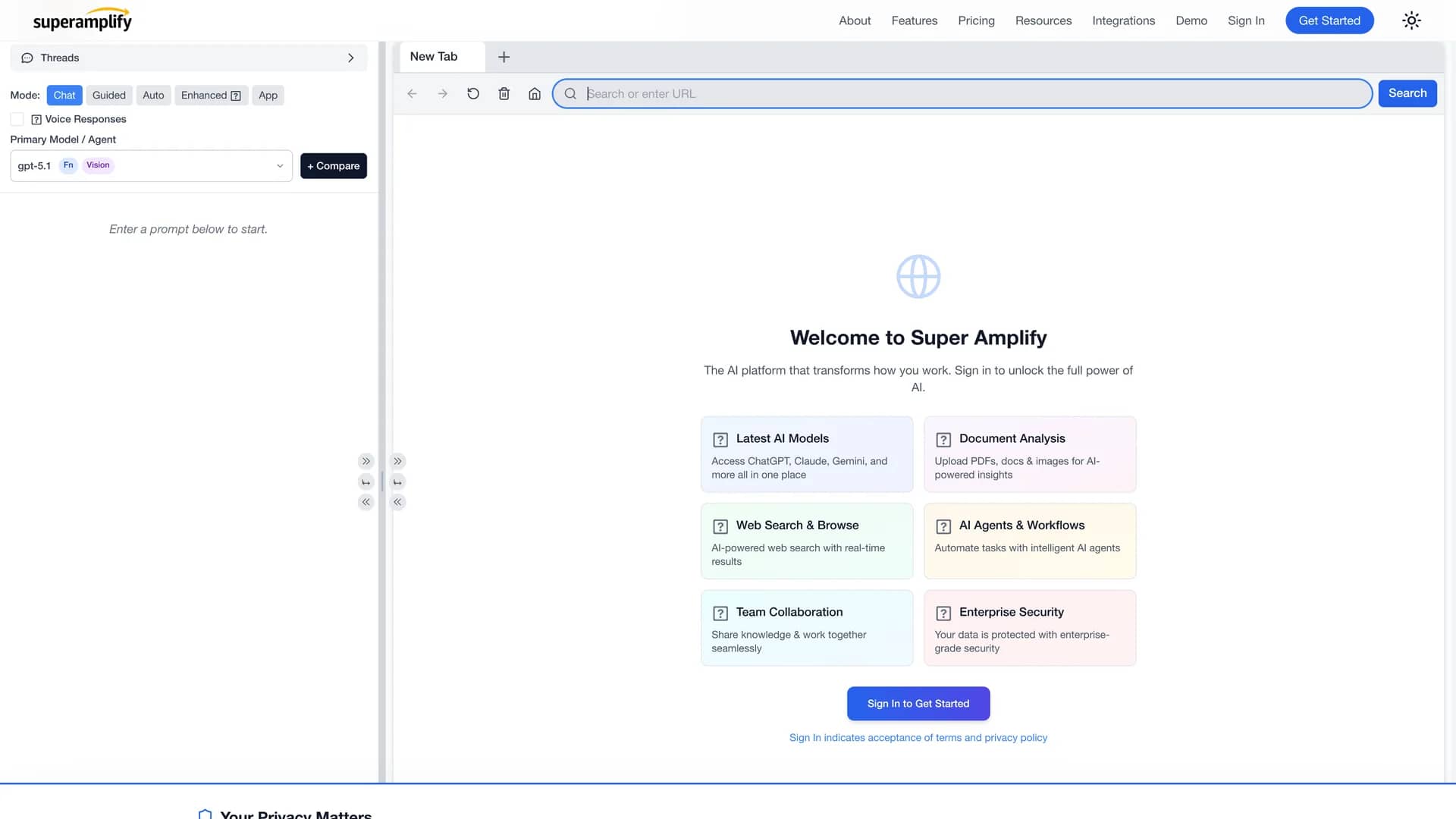 super-amplify homepage