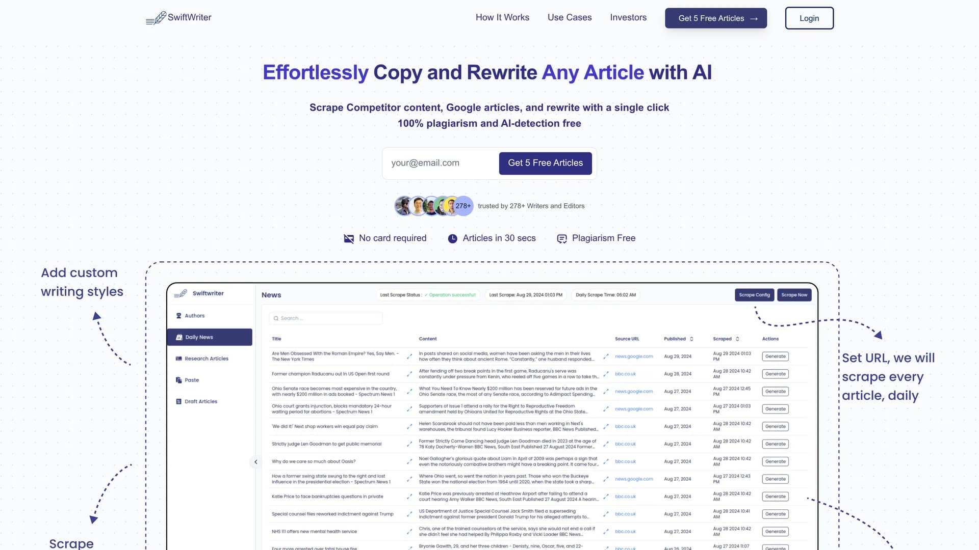 swiftwriter homepage