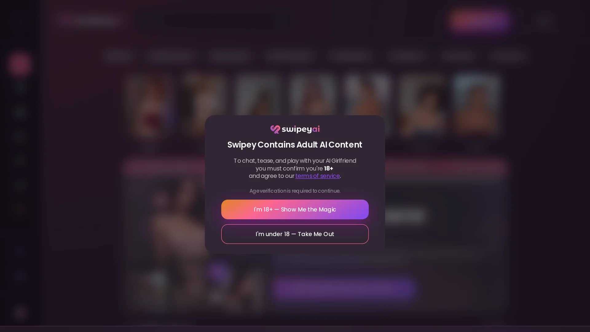 swipey-ai homepage