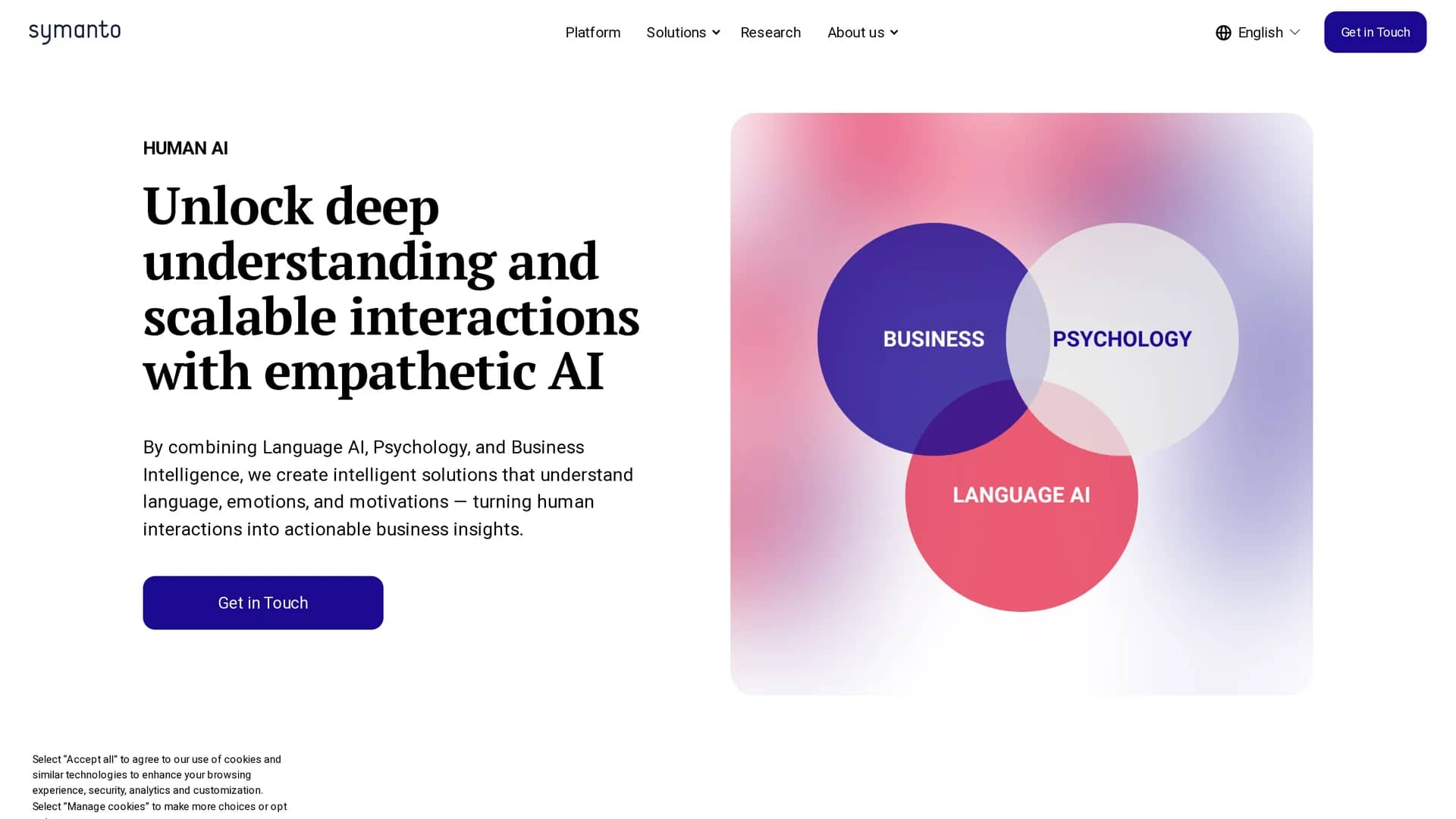 symanto-text-insights homepage