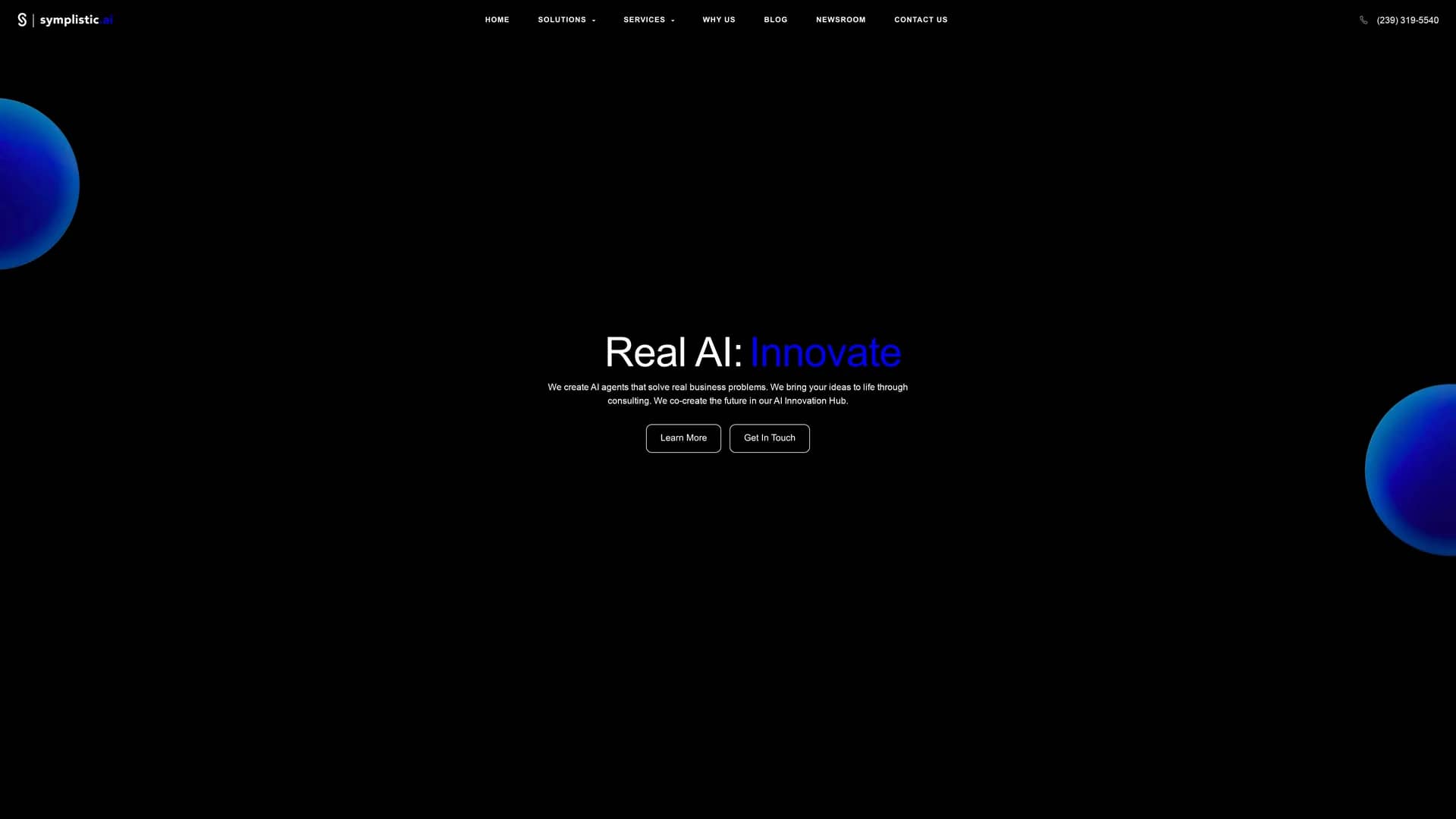 symplistic-ai homepage