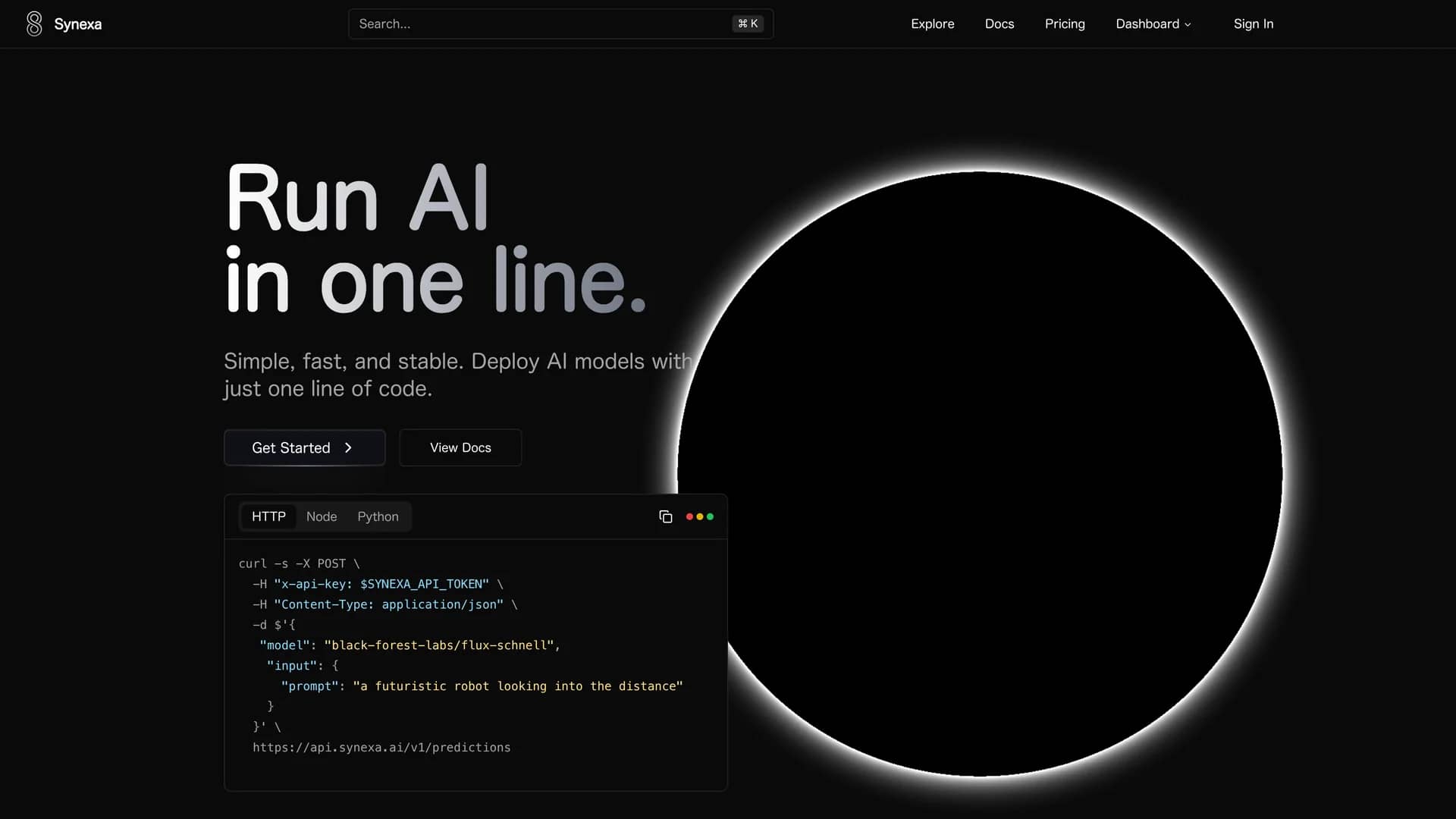 synexa-ai homepage