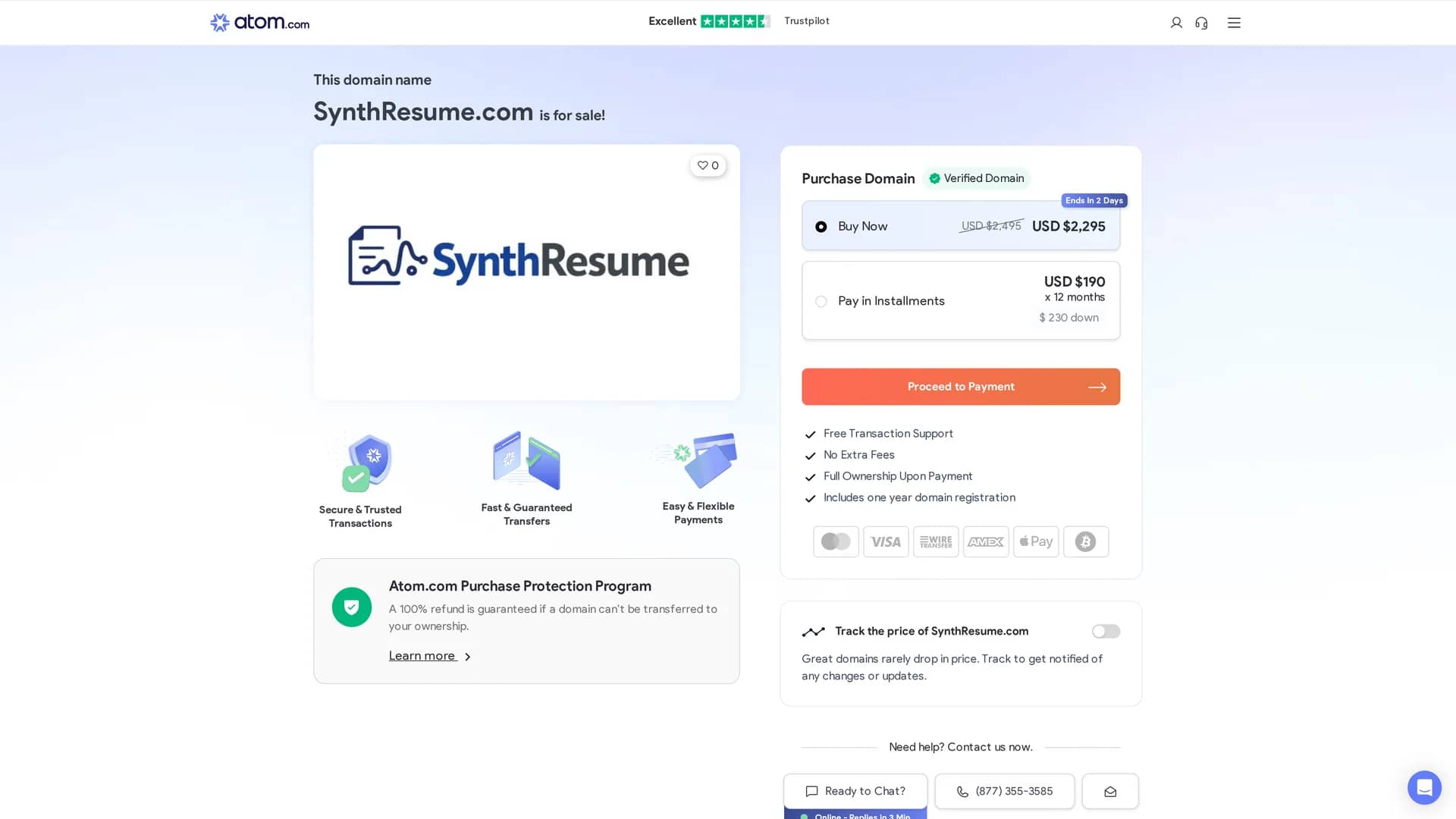 synth-resume homepage