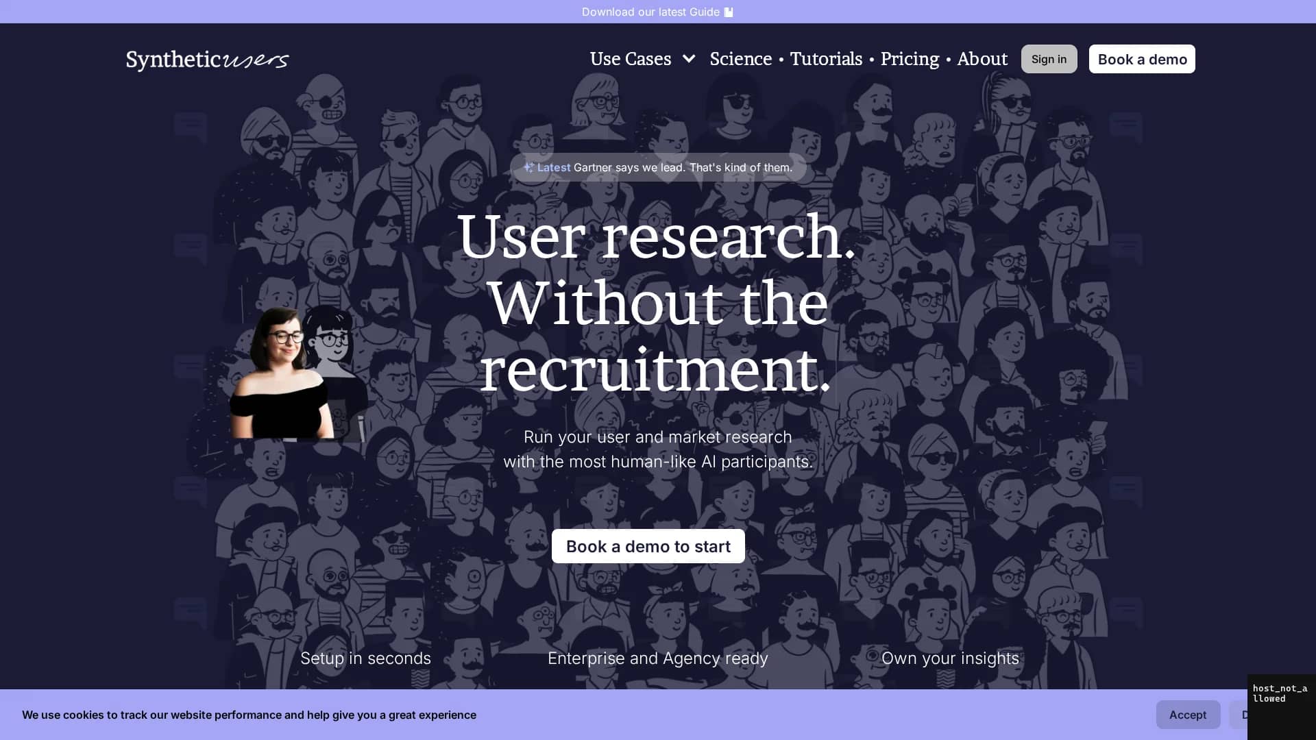 syntheticusers homepage