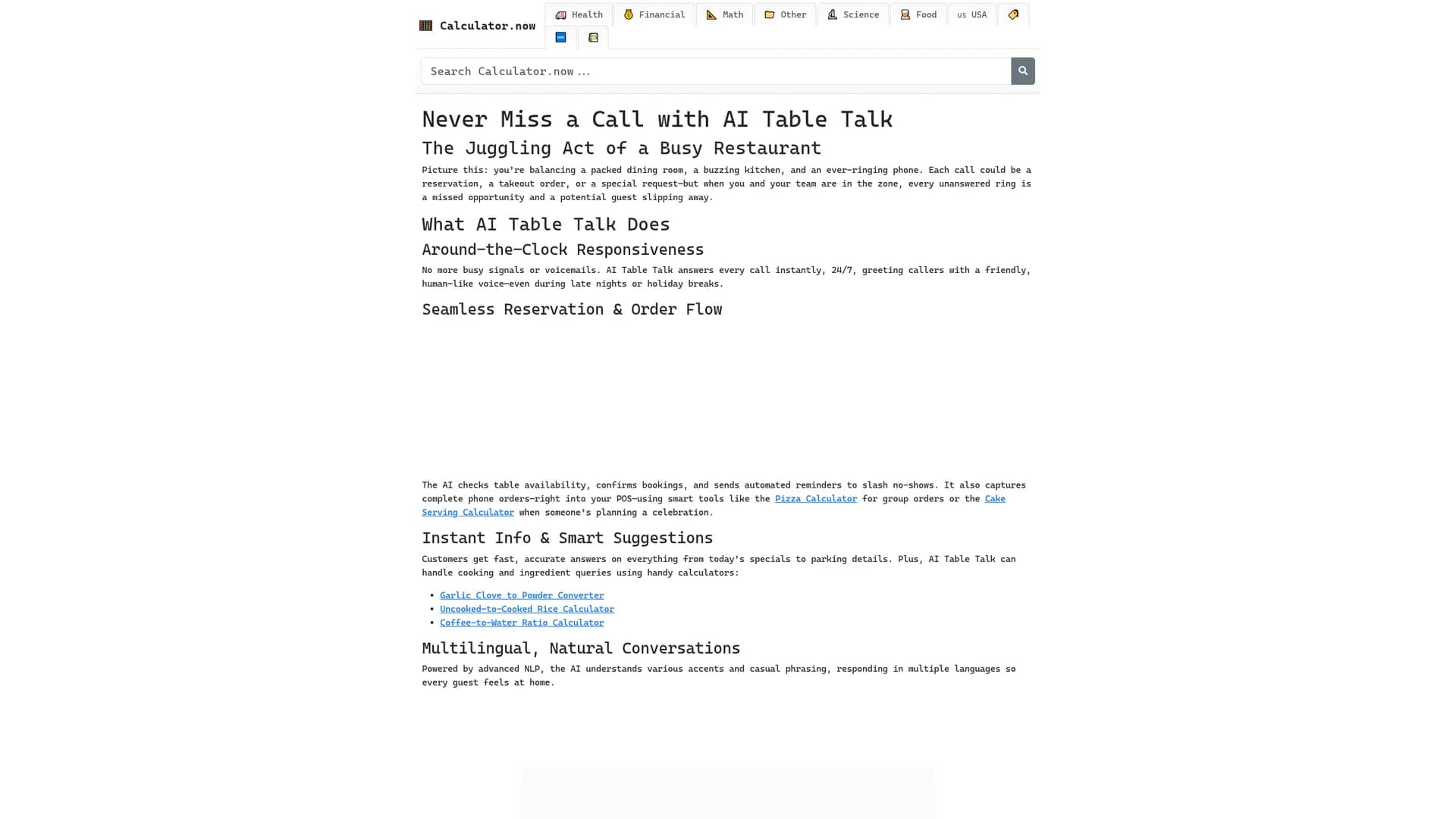 tabletalk homepage