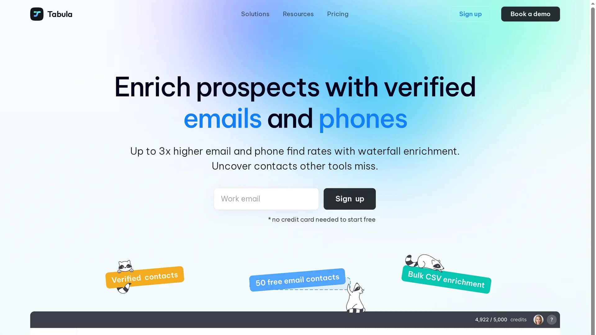 tabula homepage