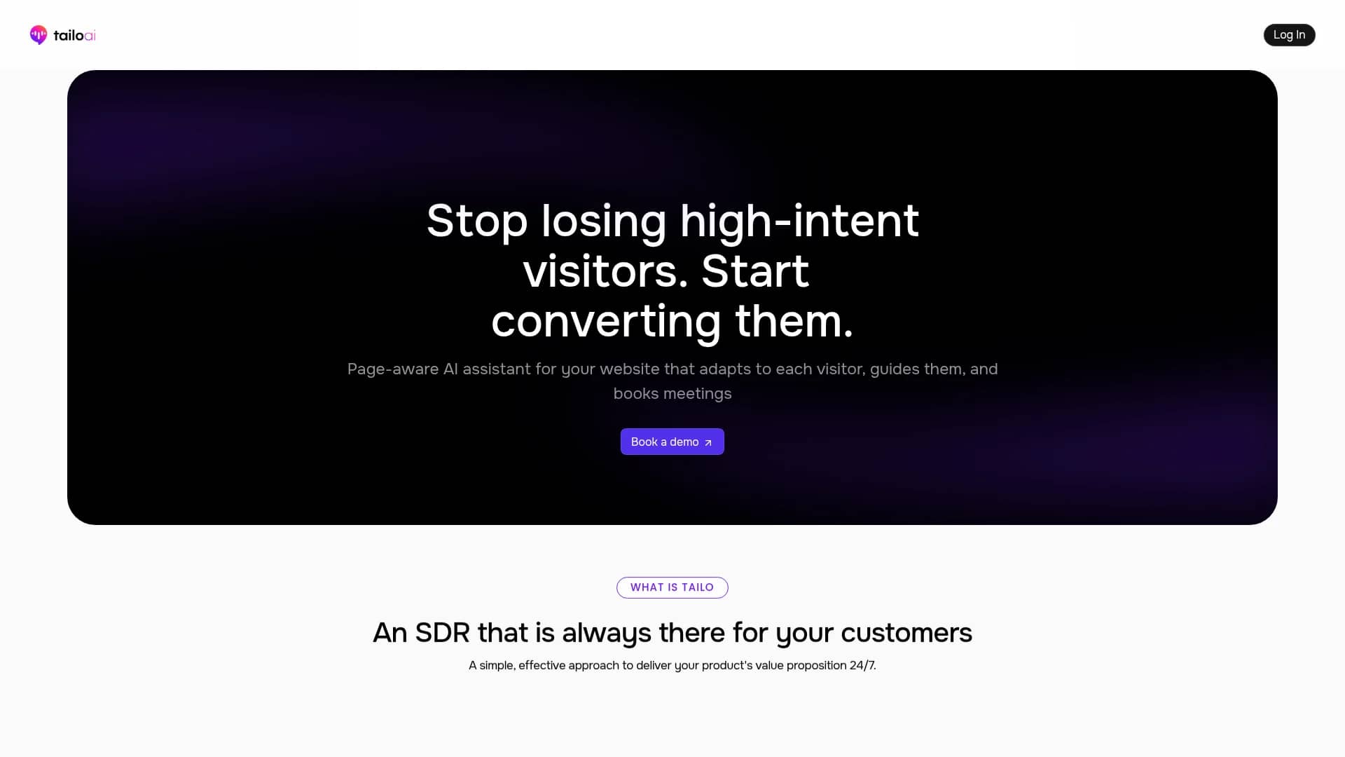 tailo-ai homepage