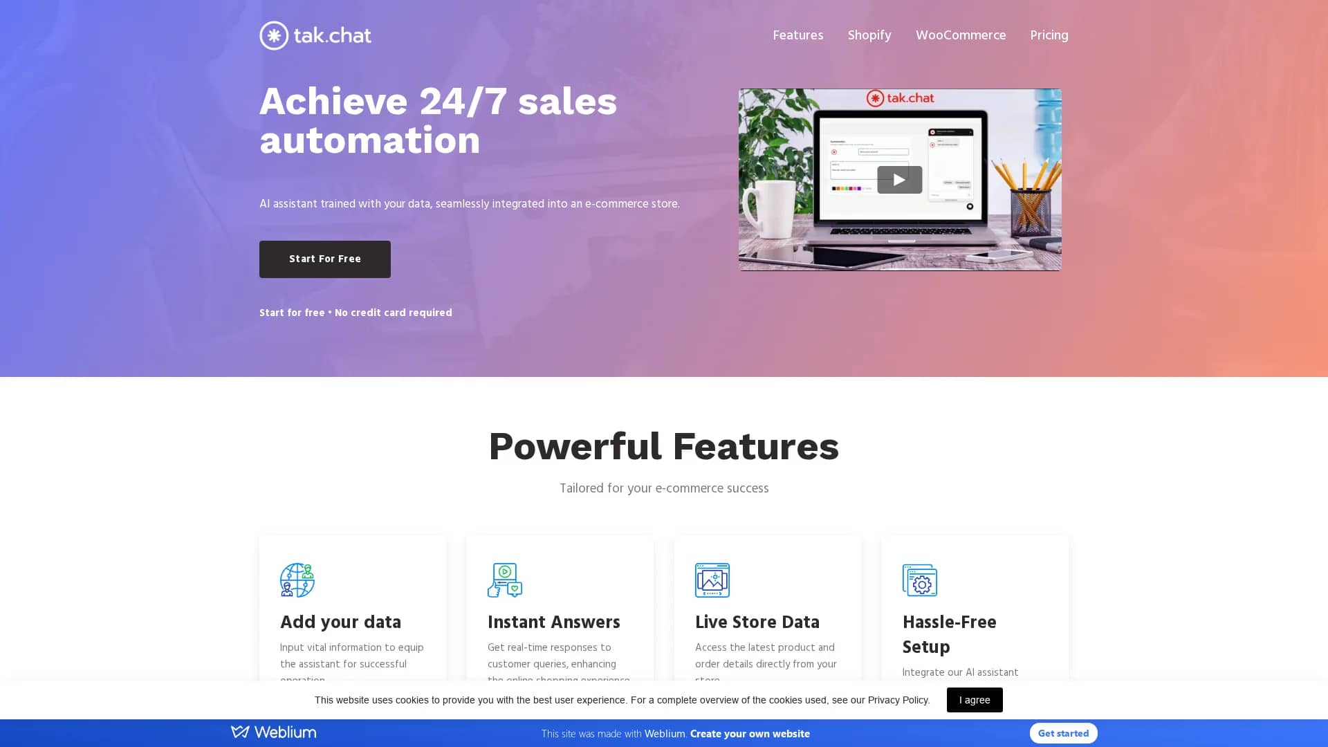 tak-chat-for-shopify homepage