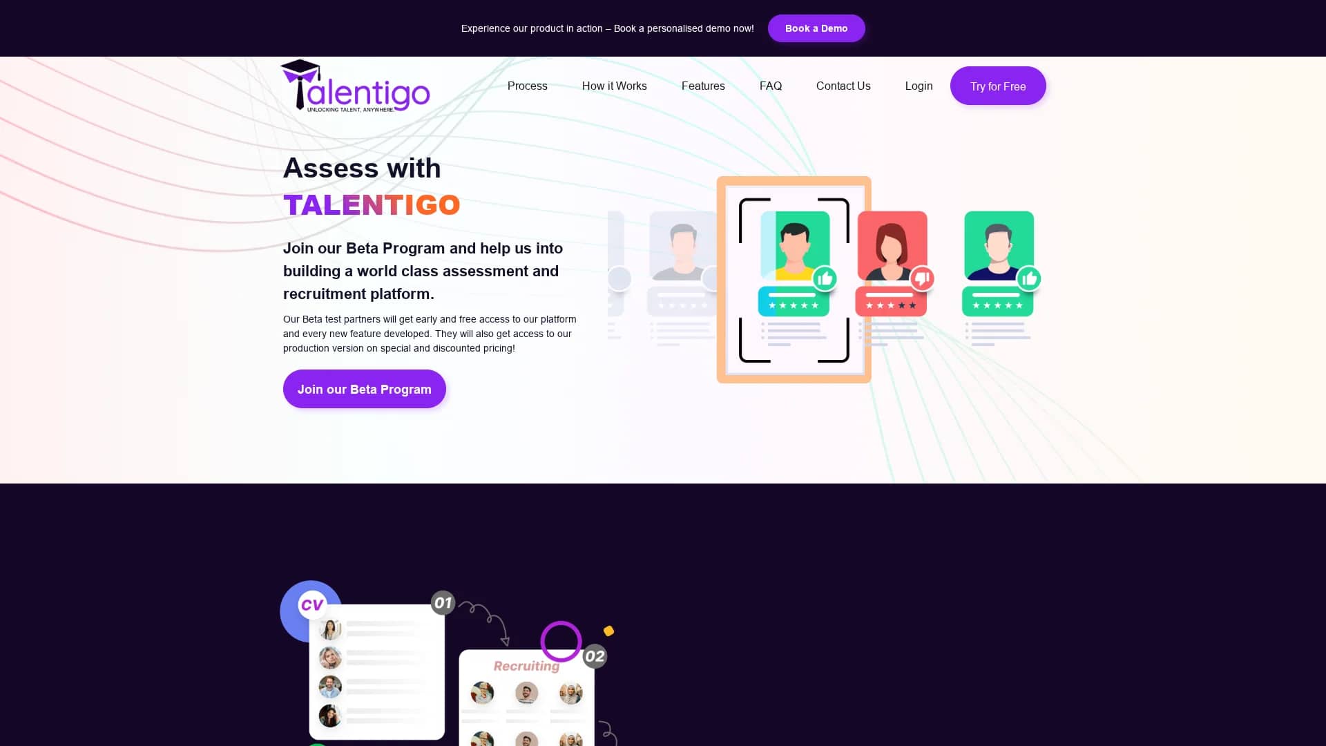 talentigo homepage