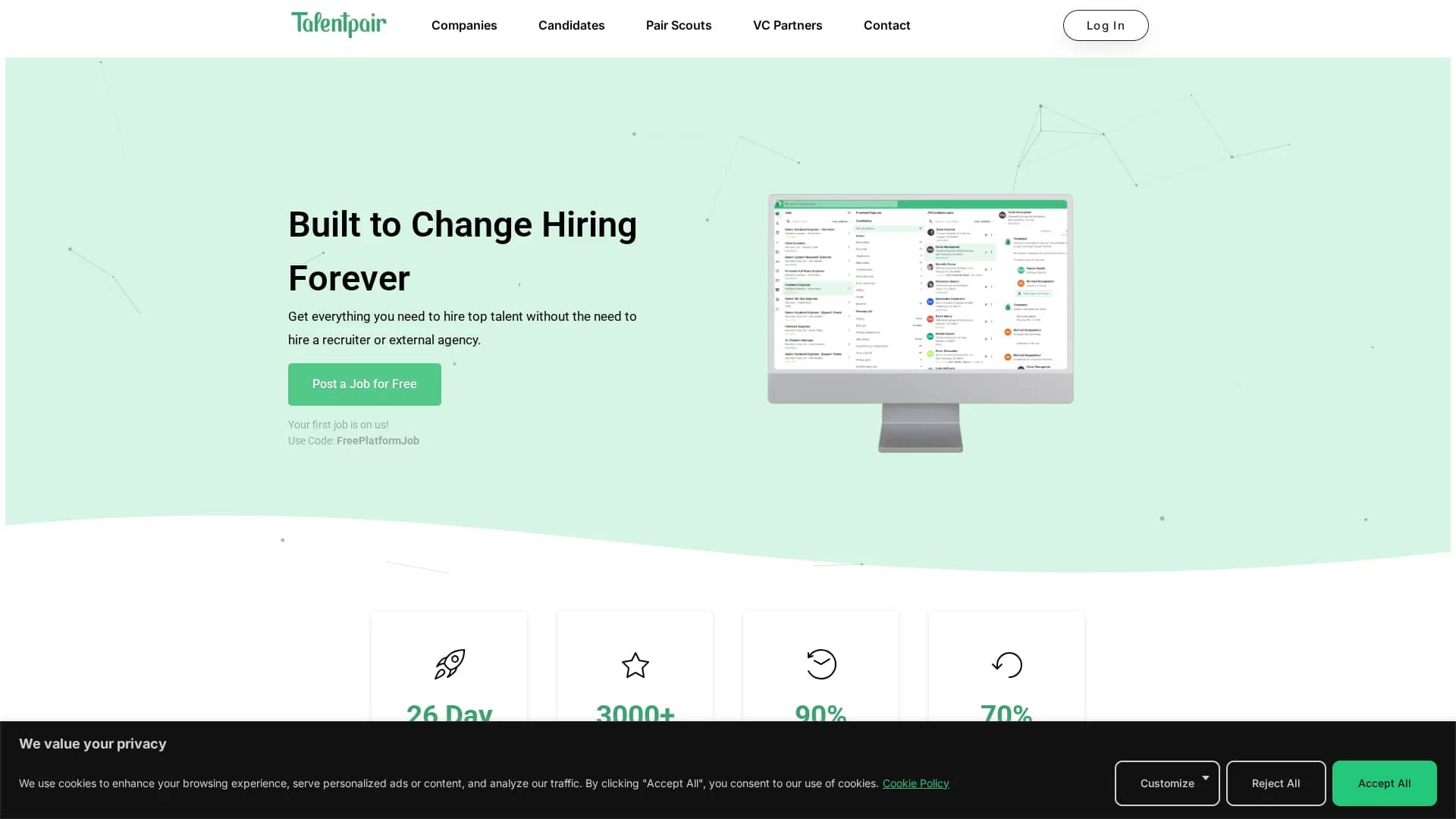 talentpair homepage