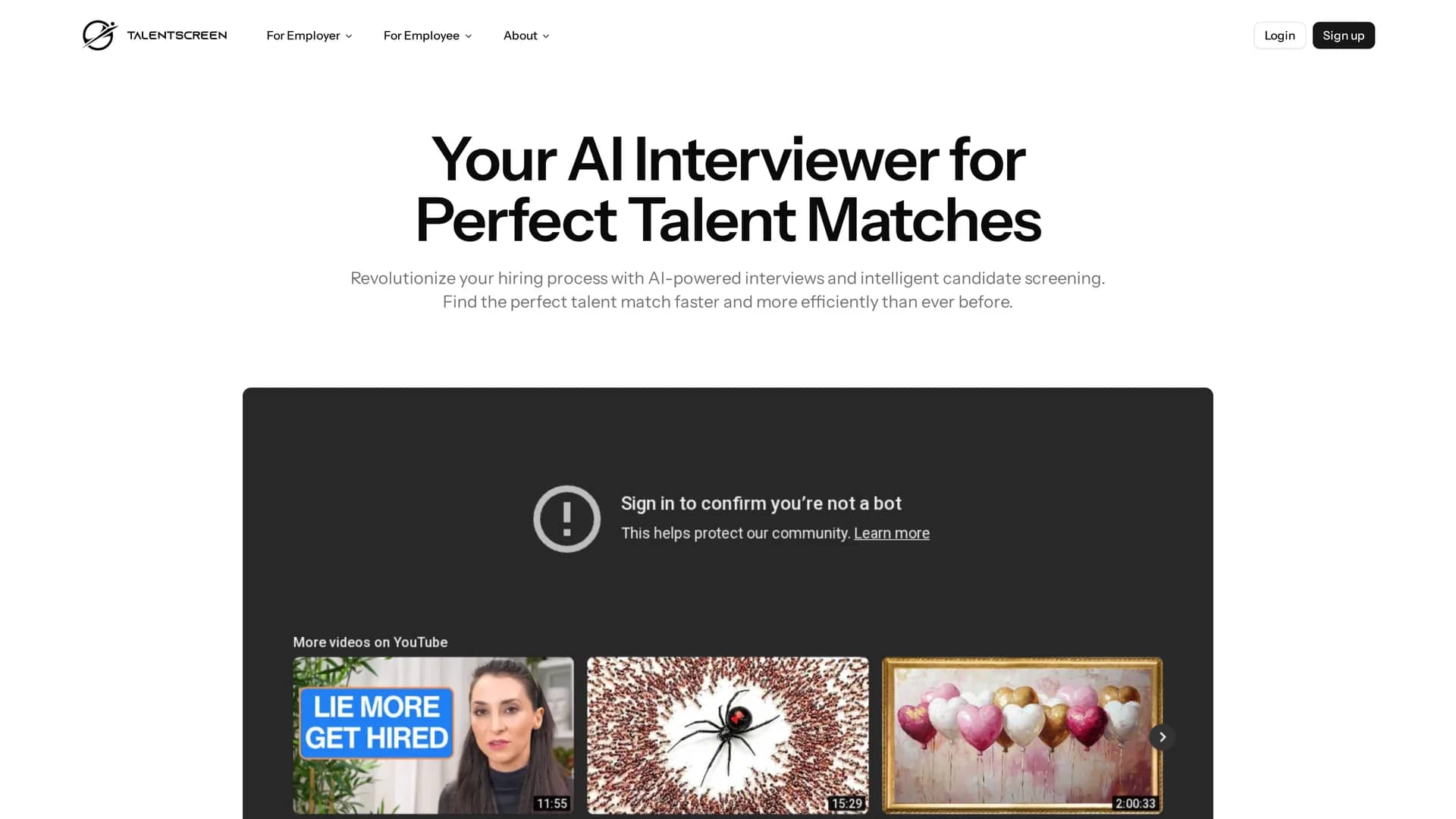 talentscreen-ai homepage