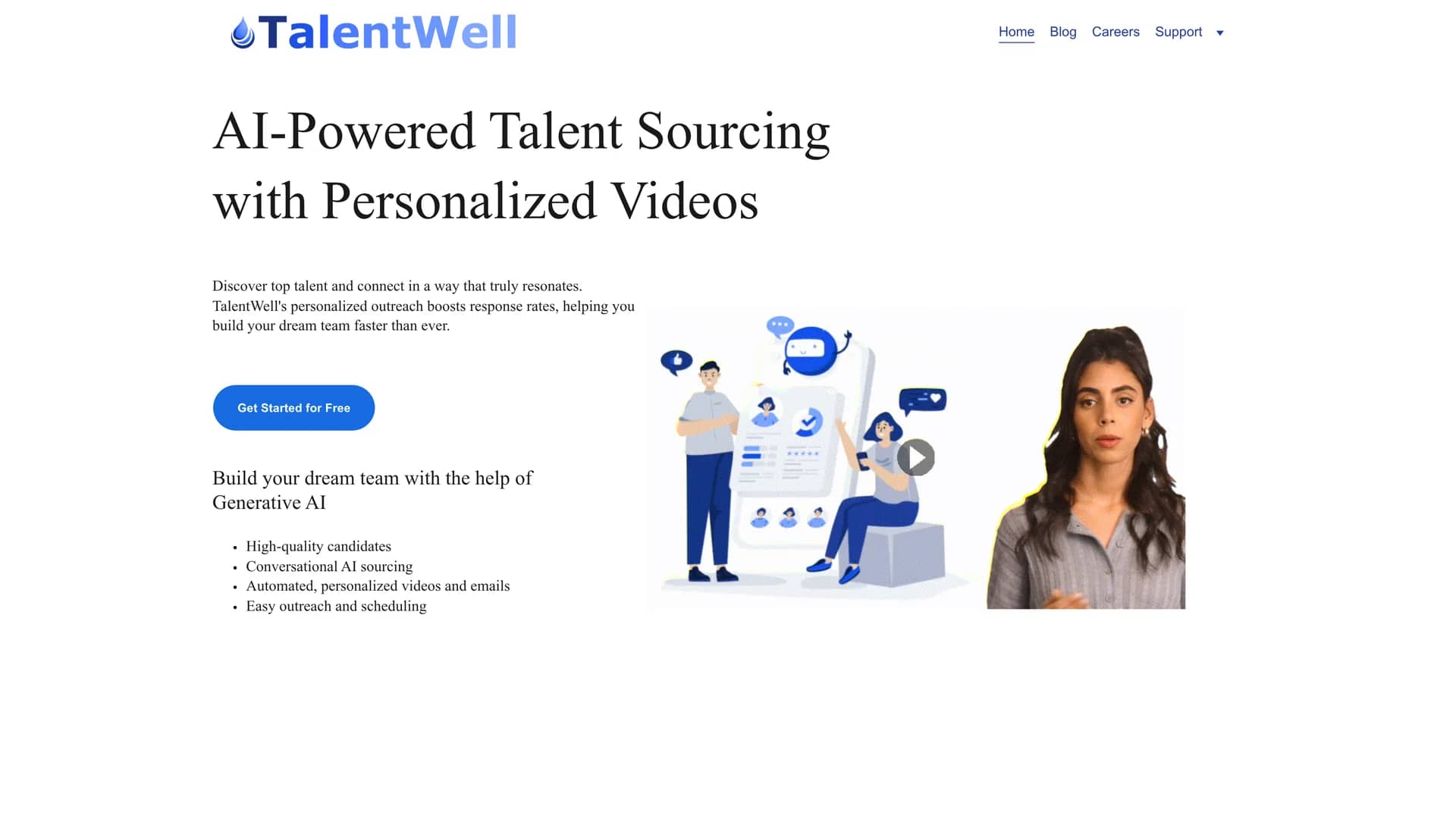talentwell-ai homepage