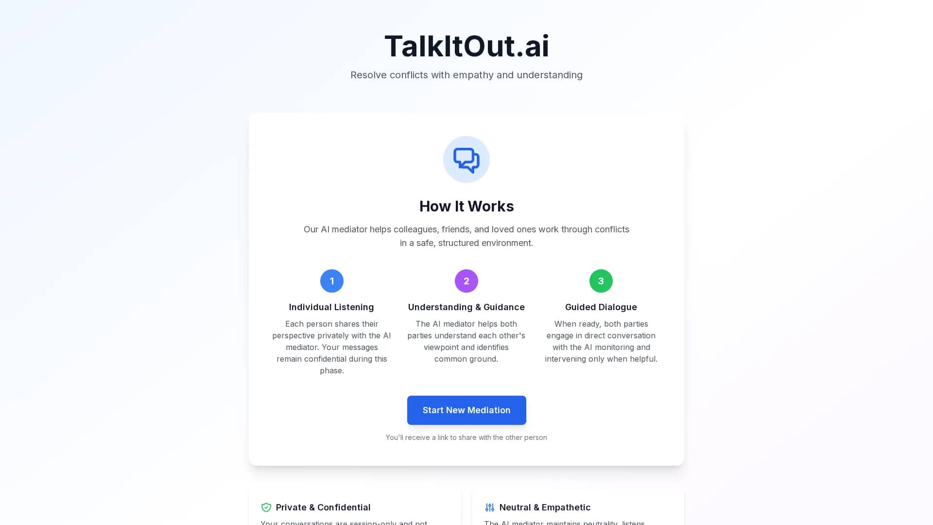 talkitout homepage