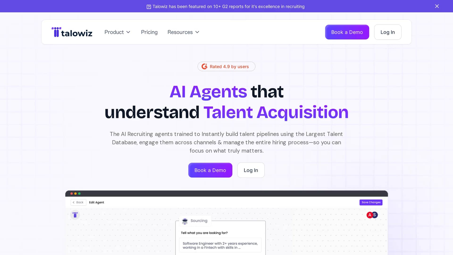 talowiz homepage