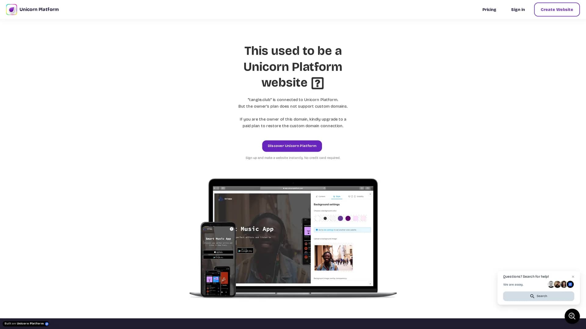 tangle-club homepage