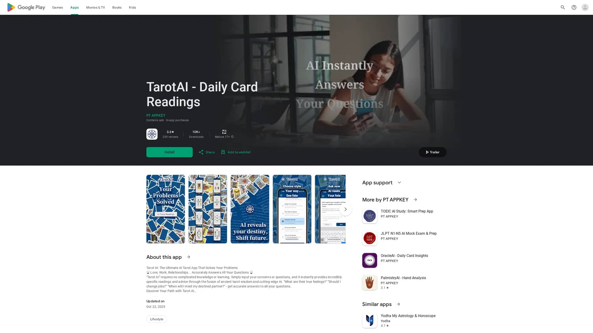 tarot-gpt homepage