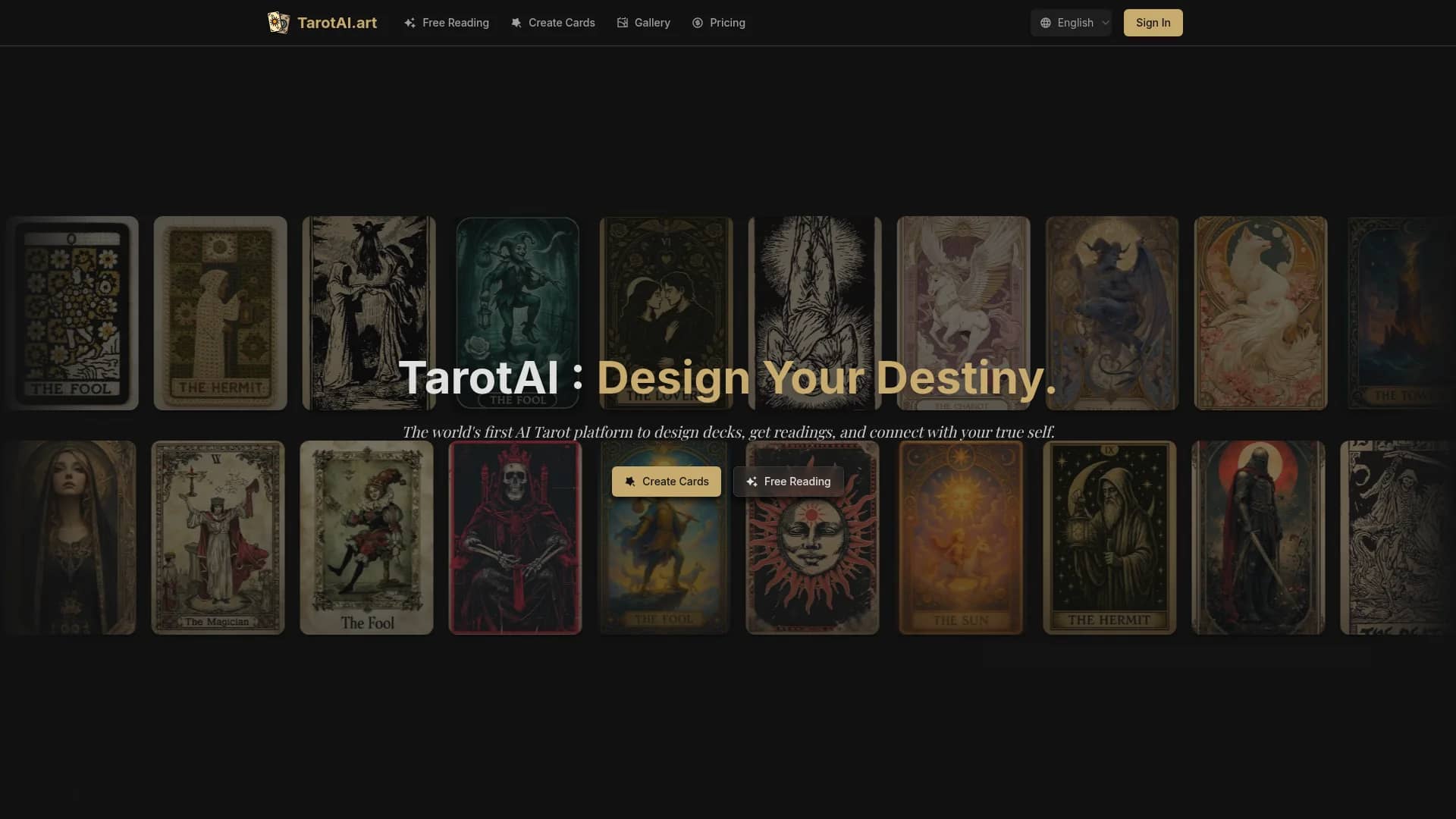 tarotai-art homepage