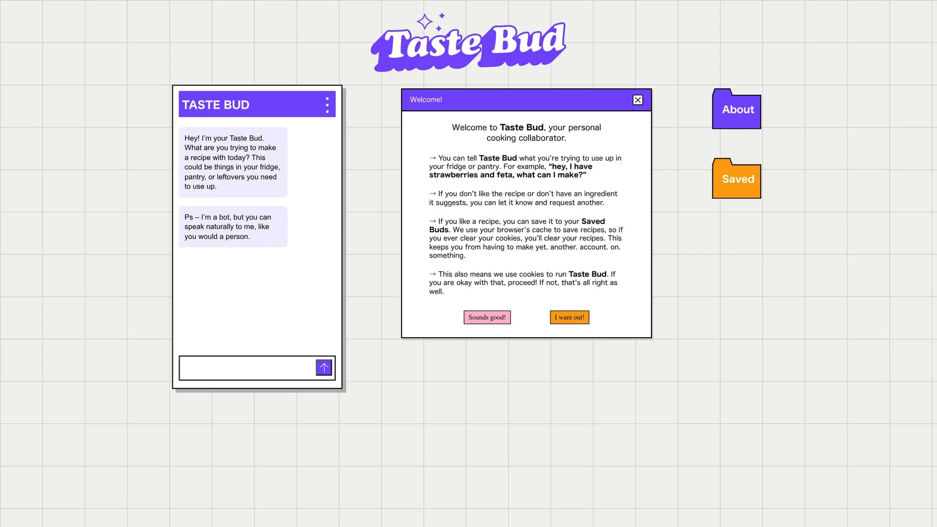 taste-bud homepage