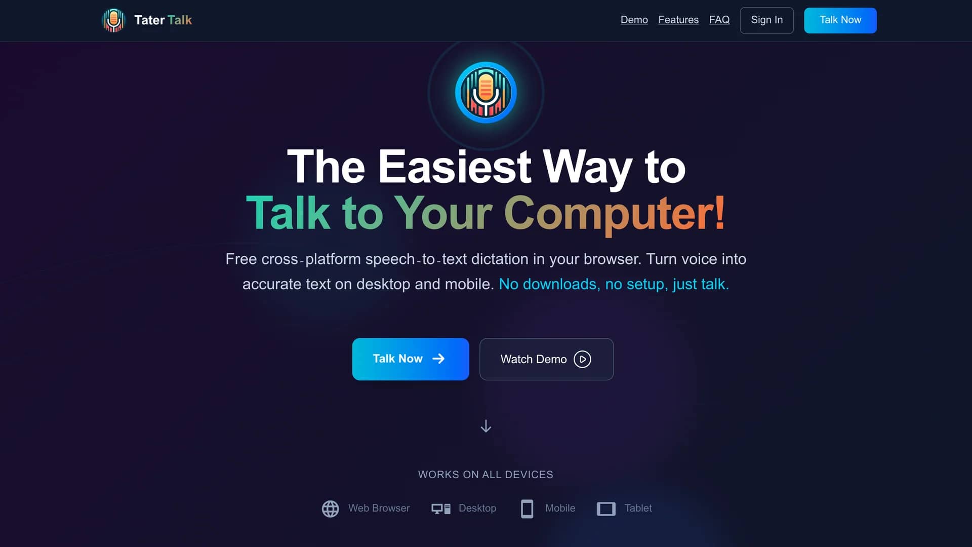 tatertalk homepage