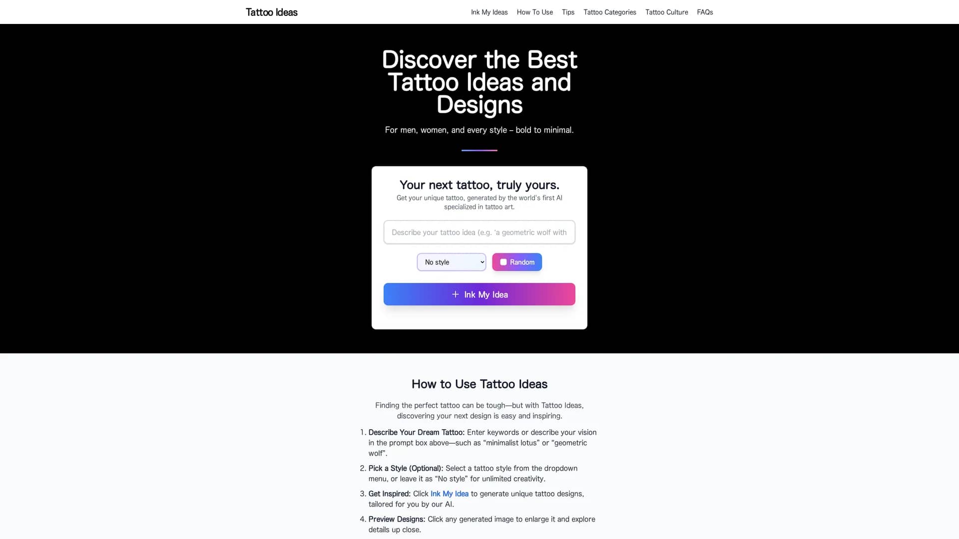 tattoo-ideas homepage