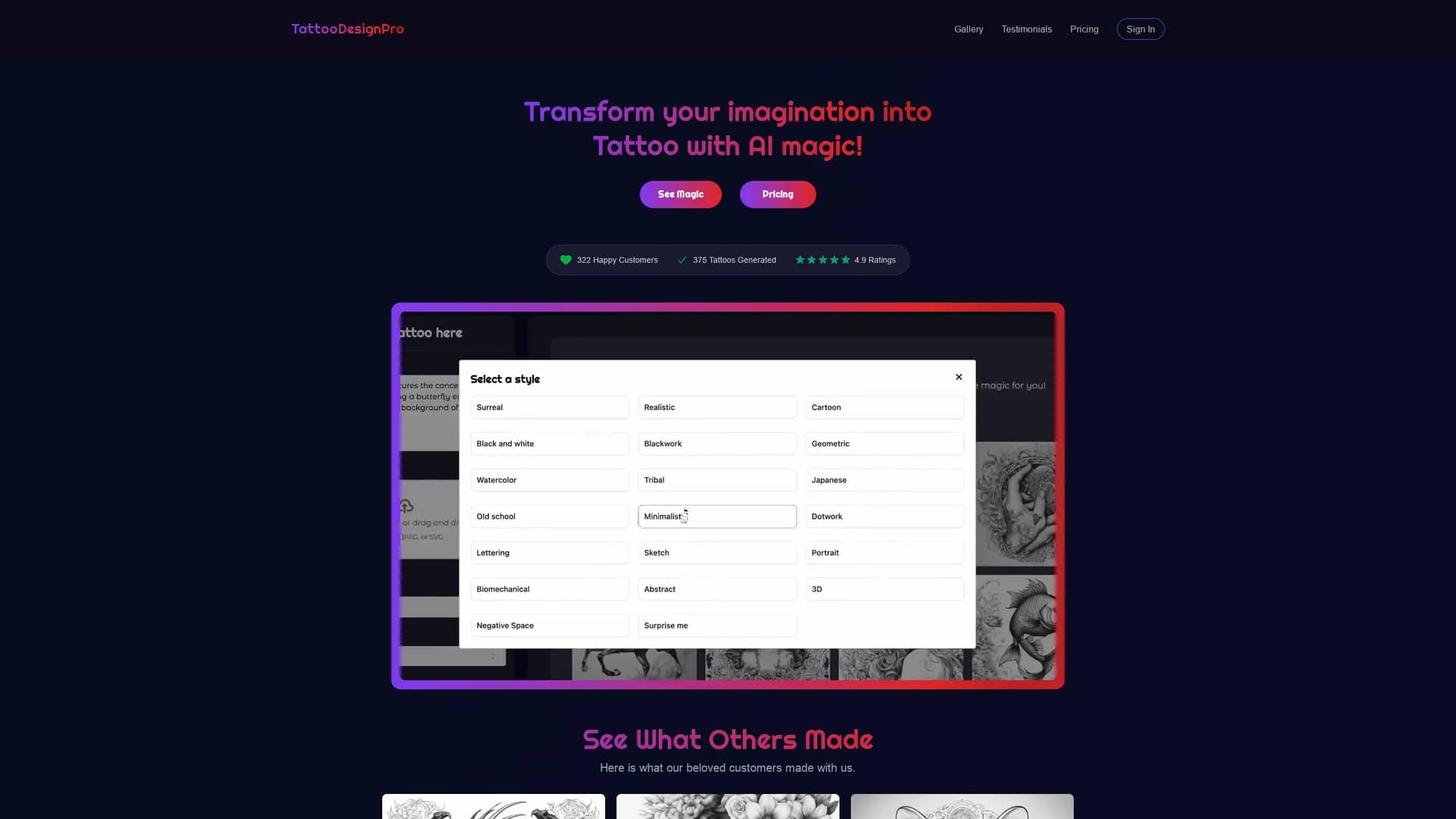 tattoodesignpro homepage