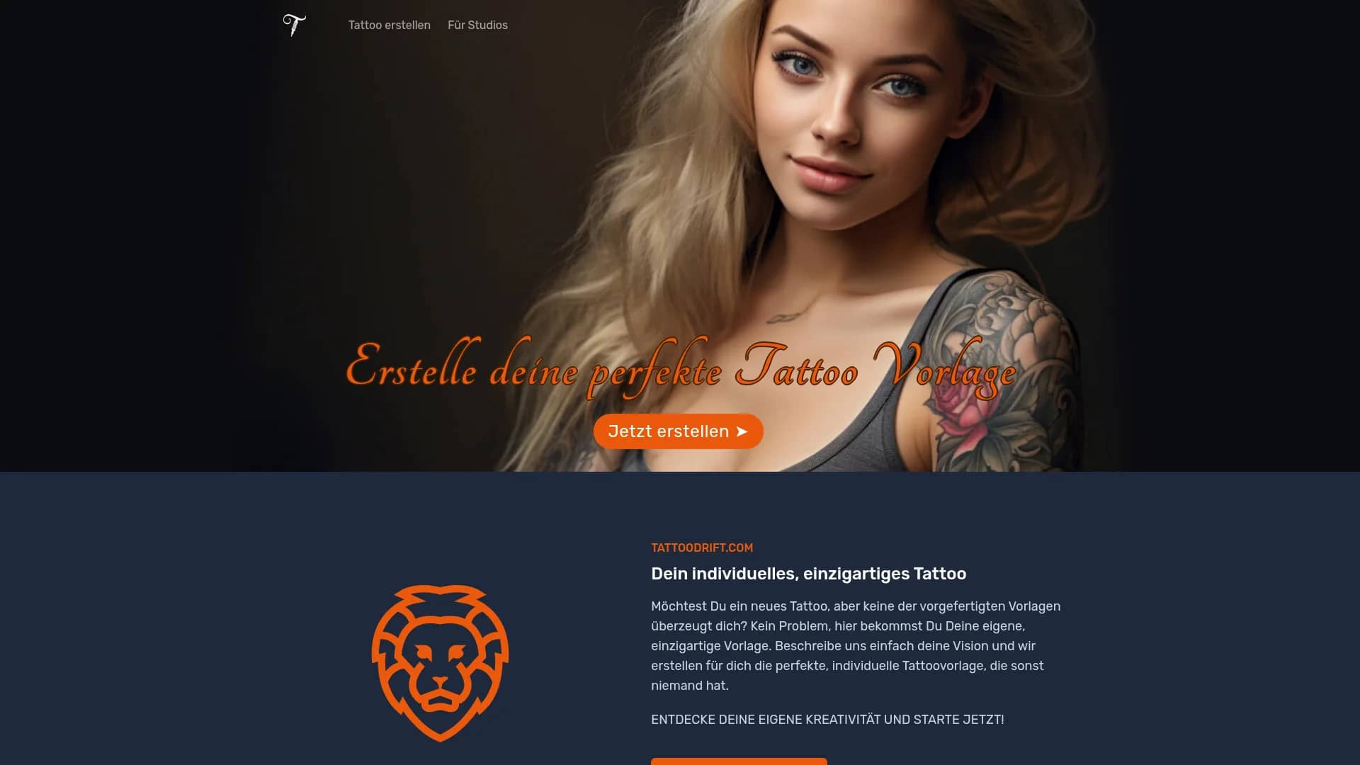 tattoodrift homepage