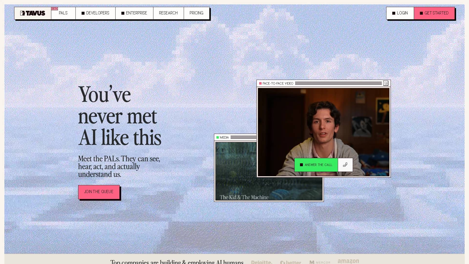 tavus homepage